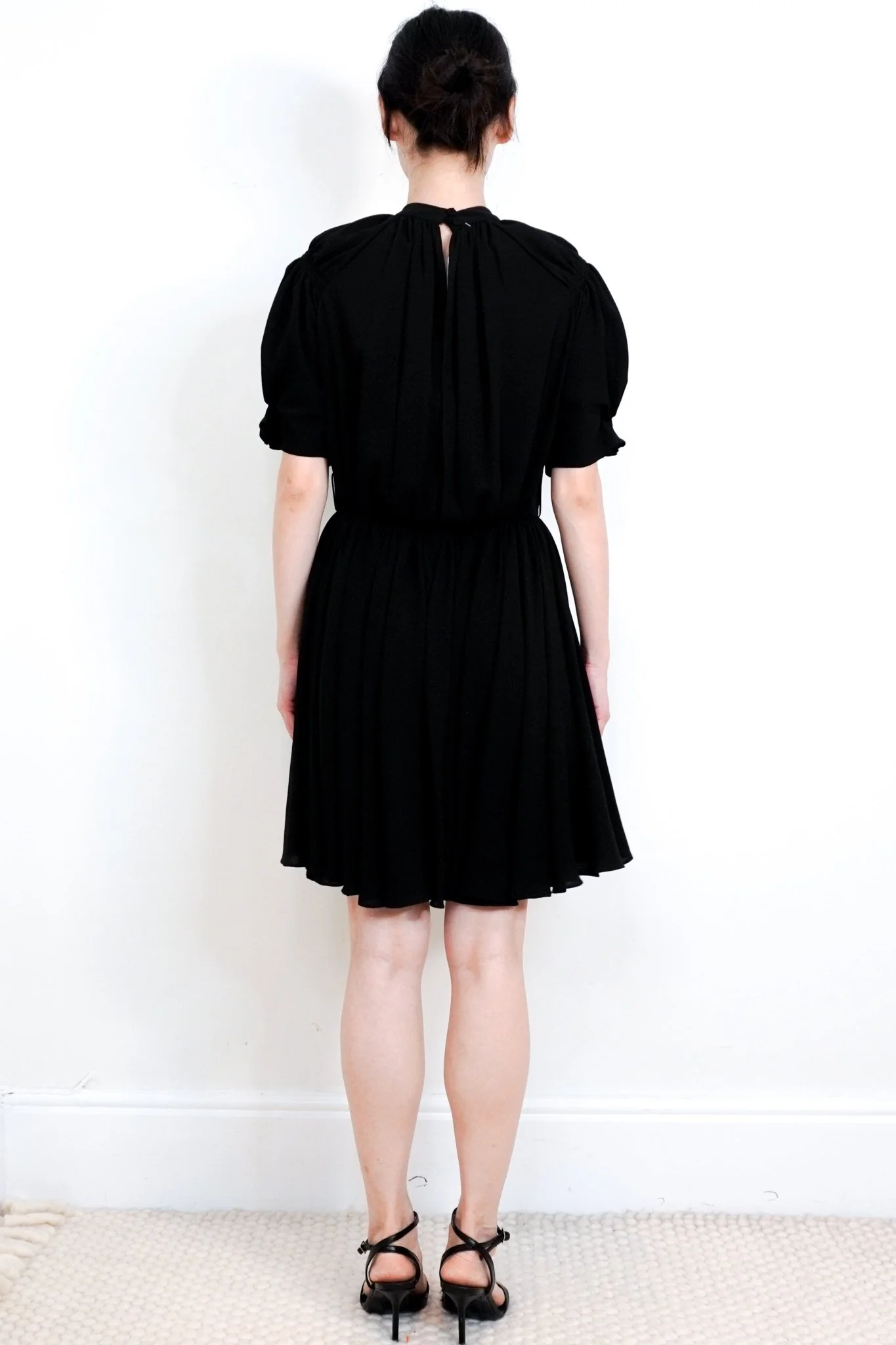 NEW Emilia Wickstead Black Crepe Short Dress RRP £1.6K final sale | Authentic Preloved - Image 3
