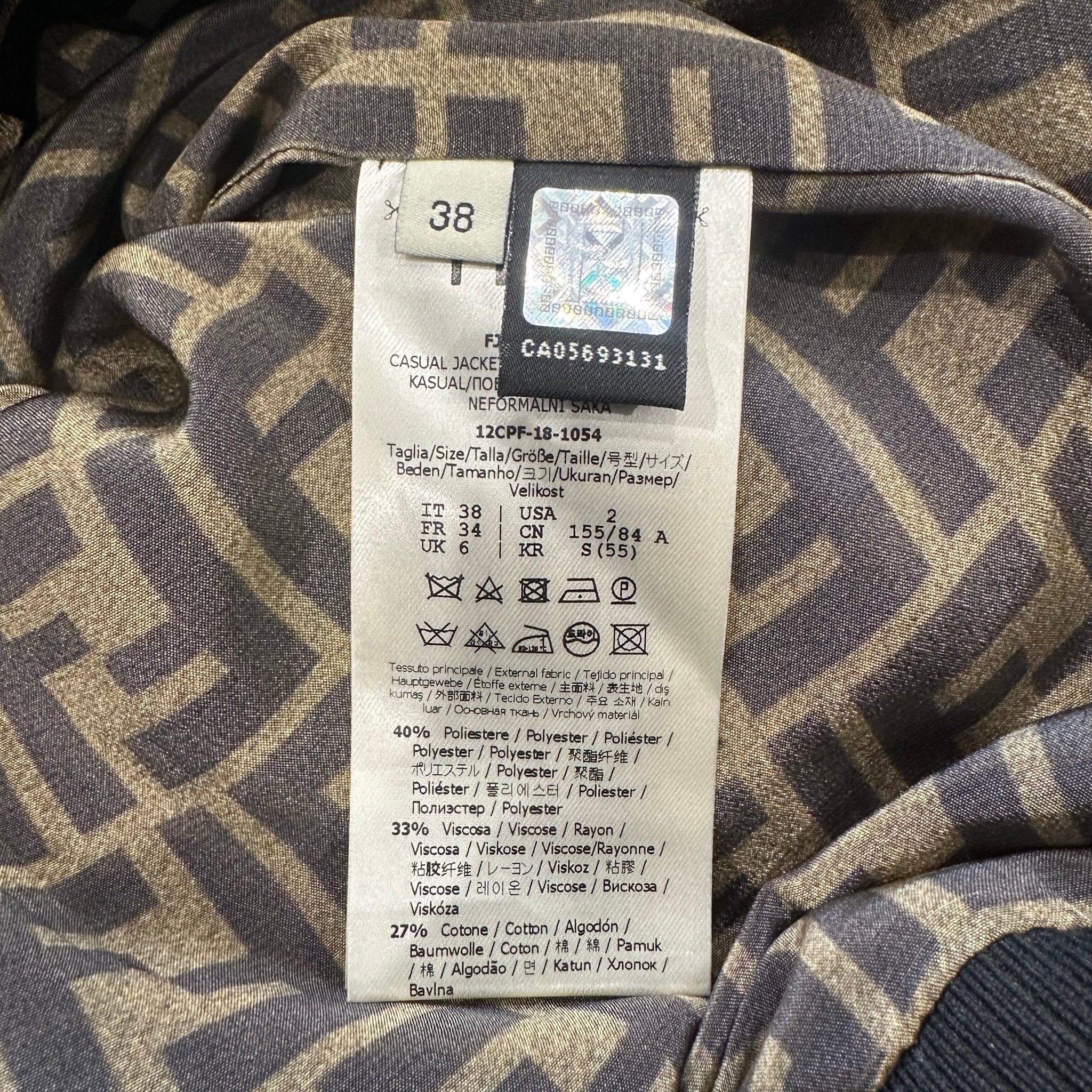 Fendi Bomber Jacket RRP £1700 | Authentic Preloved - Image 5