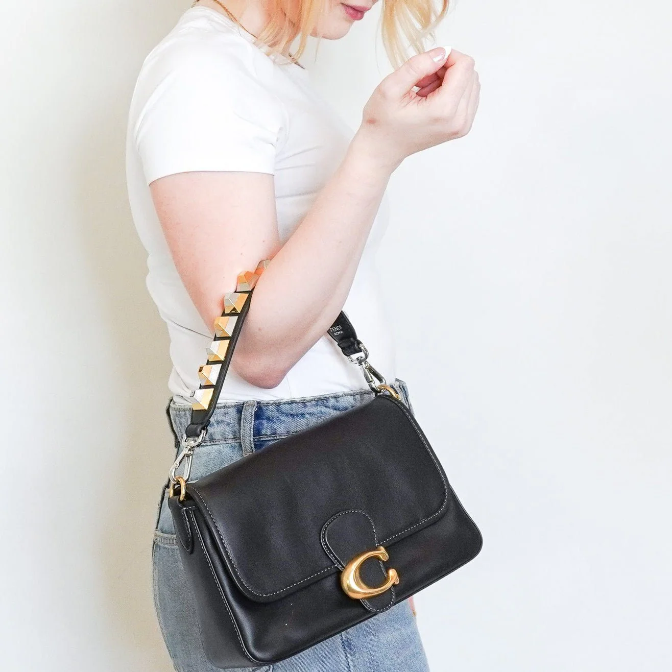 Fendi Mini Black Bag Strap | Authentic Preloved FINAL SALE - Image 6