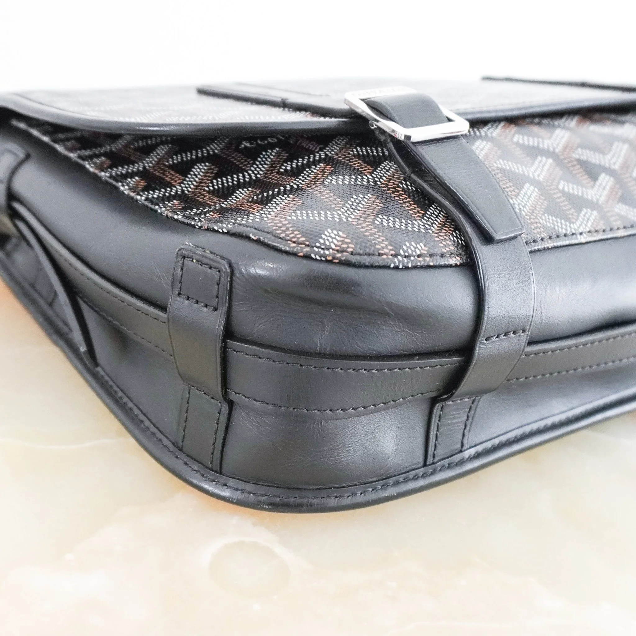 Goyard Black Belvedere MM Messenger Bag RRP £2500 | Authentic Preloved - Image 5