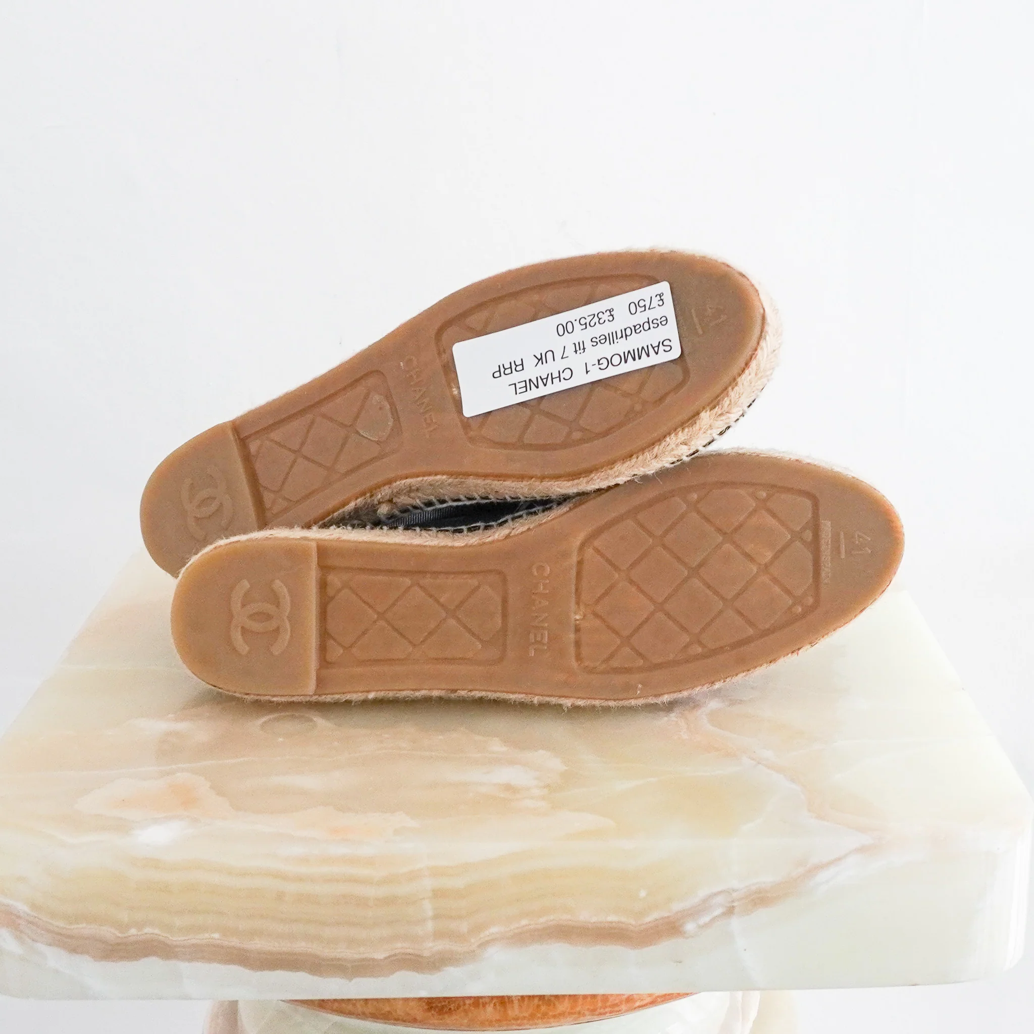 Chanel Black Mesh Espadrilles RRP £750 | Authentic Preloved - Image 5