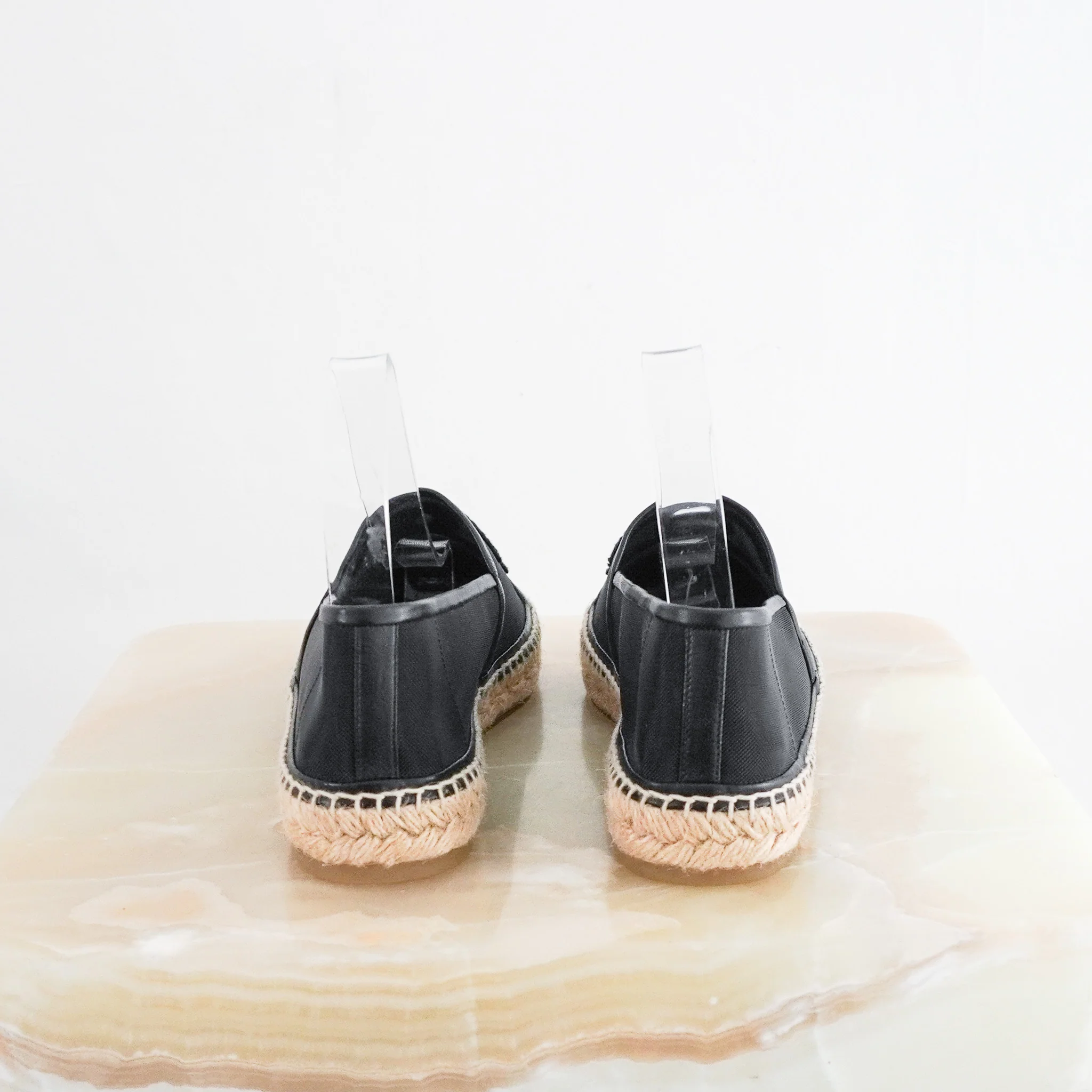 Chanel Black Mesh Espadrilles RRP £750 | Authentic Preloved - Image 8