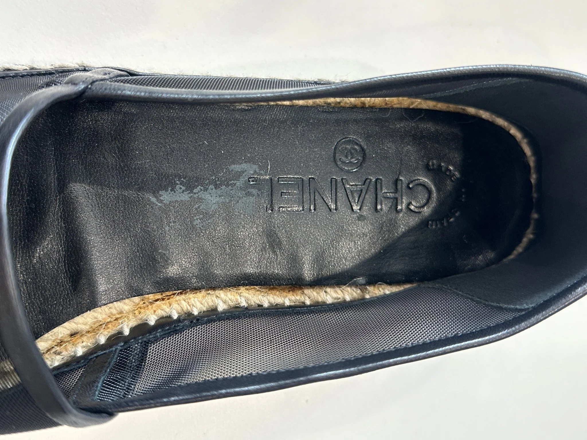 Chanel Black Mesh Espadrilles RRP £750 | Authentic Preloved - Image 9