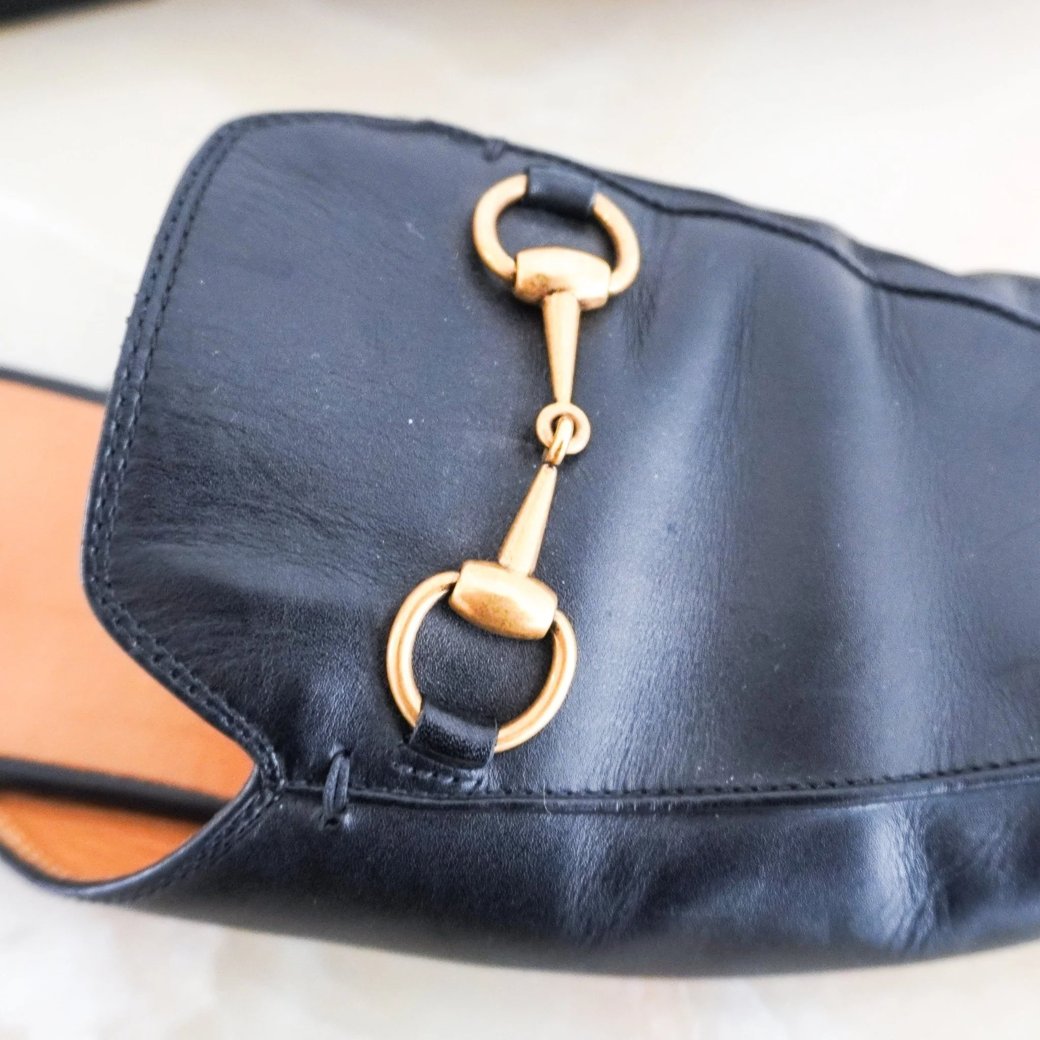 Gucci Black Princetown Leather Flats RRP £795 | Authentic Preloved - Image 4