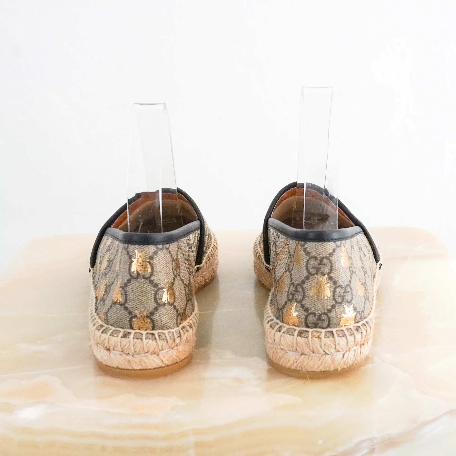 Gucci GG Brown Monogram Espadrilles (RRP £550) | Authentic Preloved - Image 3