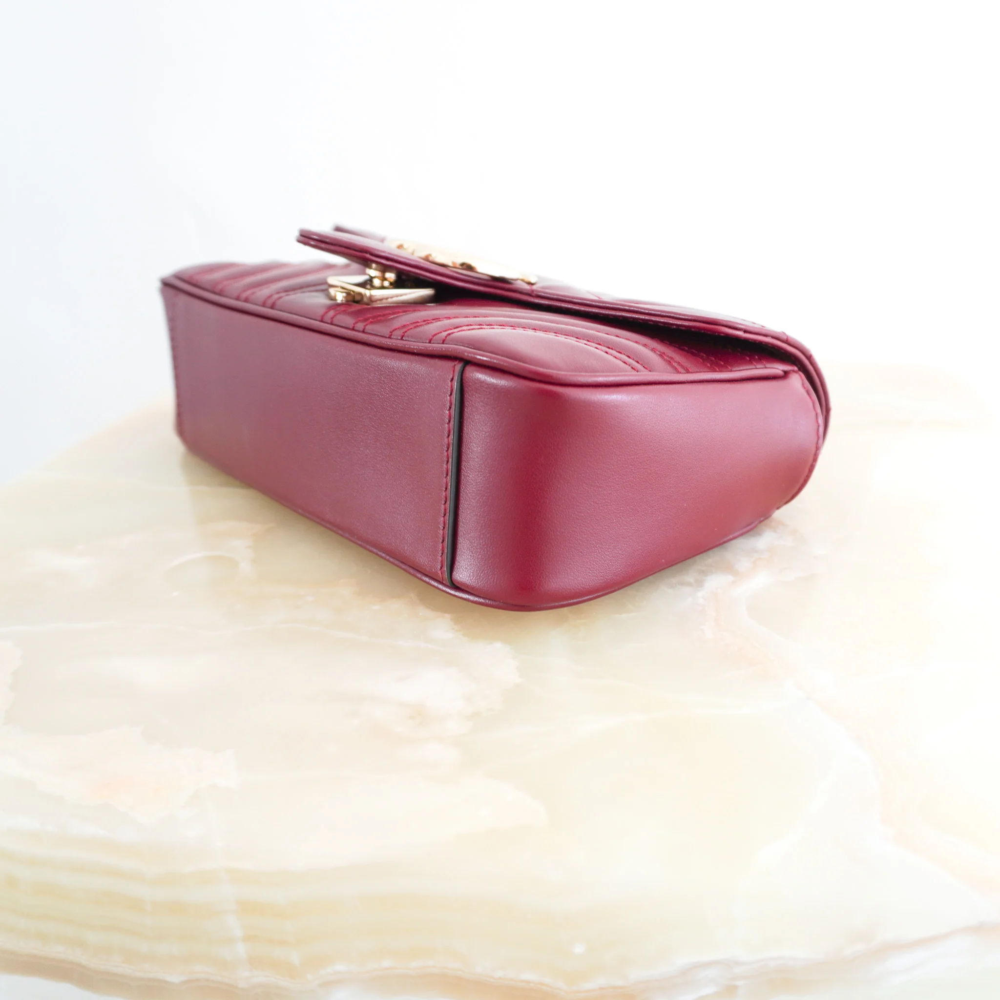 Gucci GG Marmont Small Bag in Rosso Ancora RRP £1890 | Authentic Preloved - Image 10