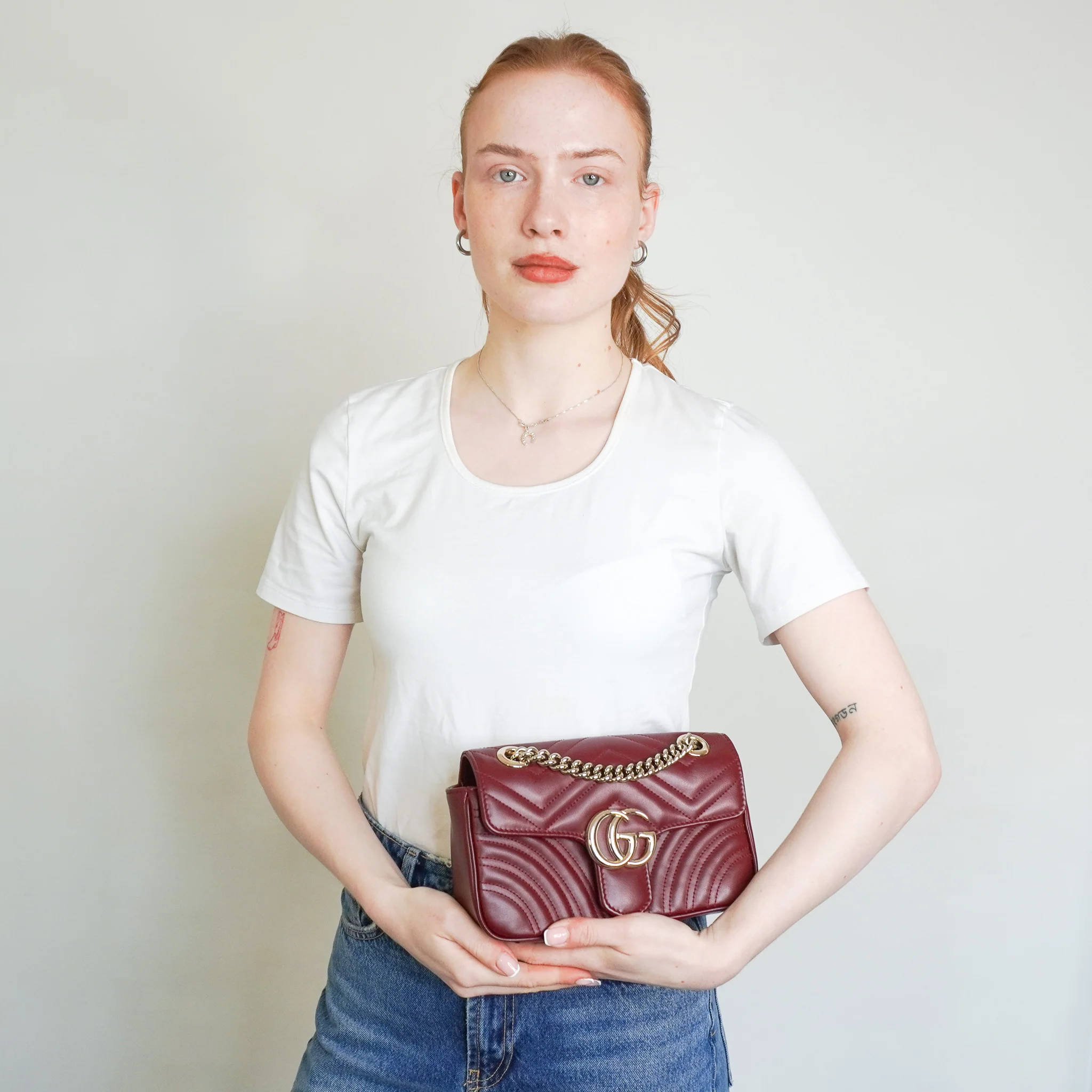 Gucci GG Marmont Small Bag in Rosso Ancora RRP £1890 | Authentic Preloved - Image 13