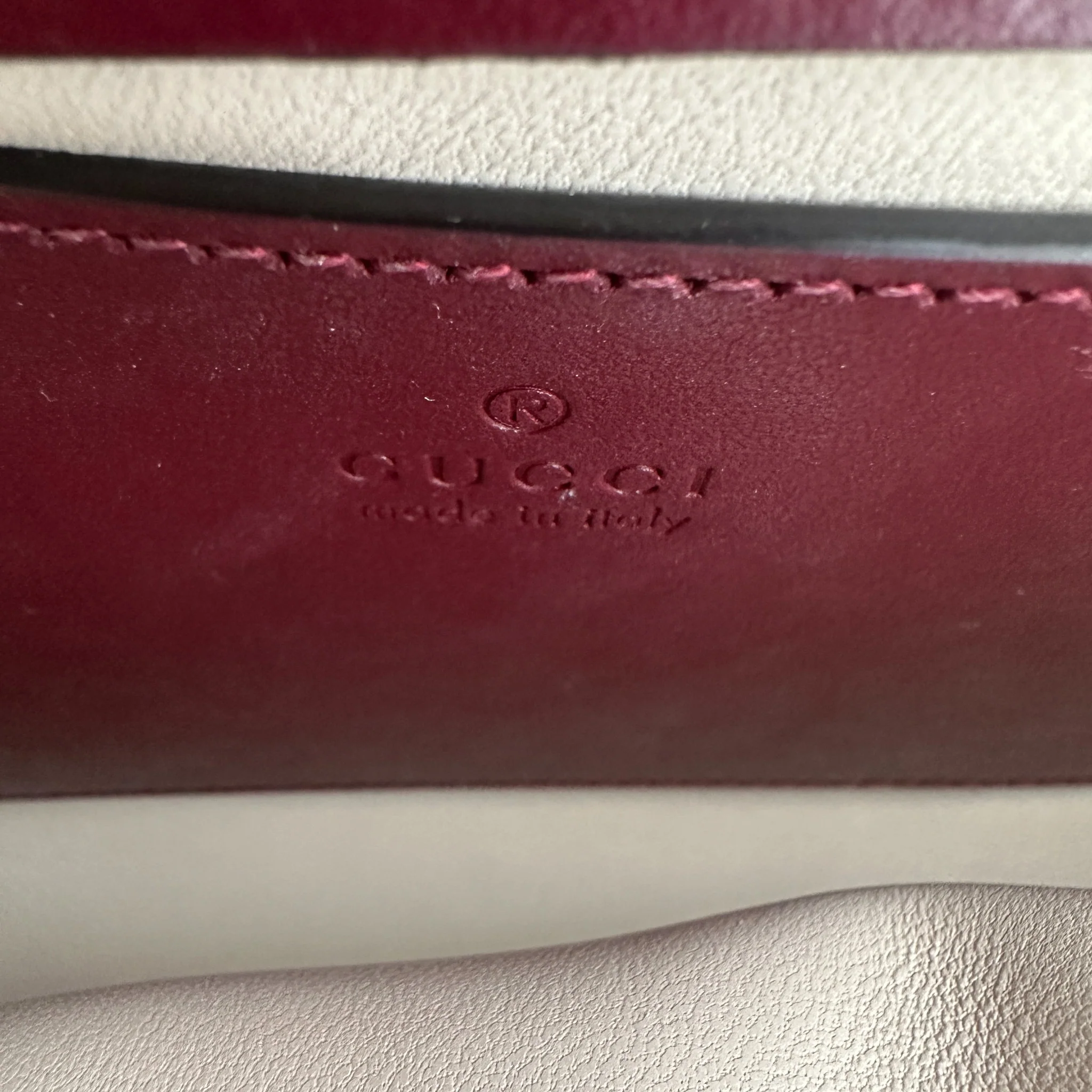 Gucci GG Marmont Small Bag in Rosso Ancora RRP £1890 | Authentic Preloved - Image 15