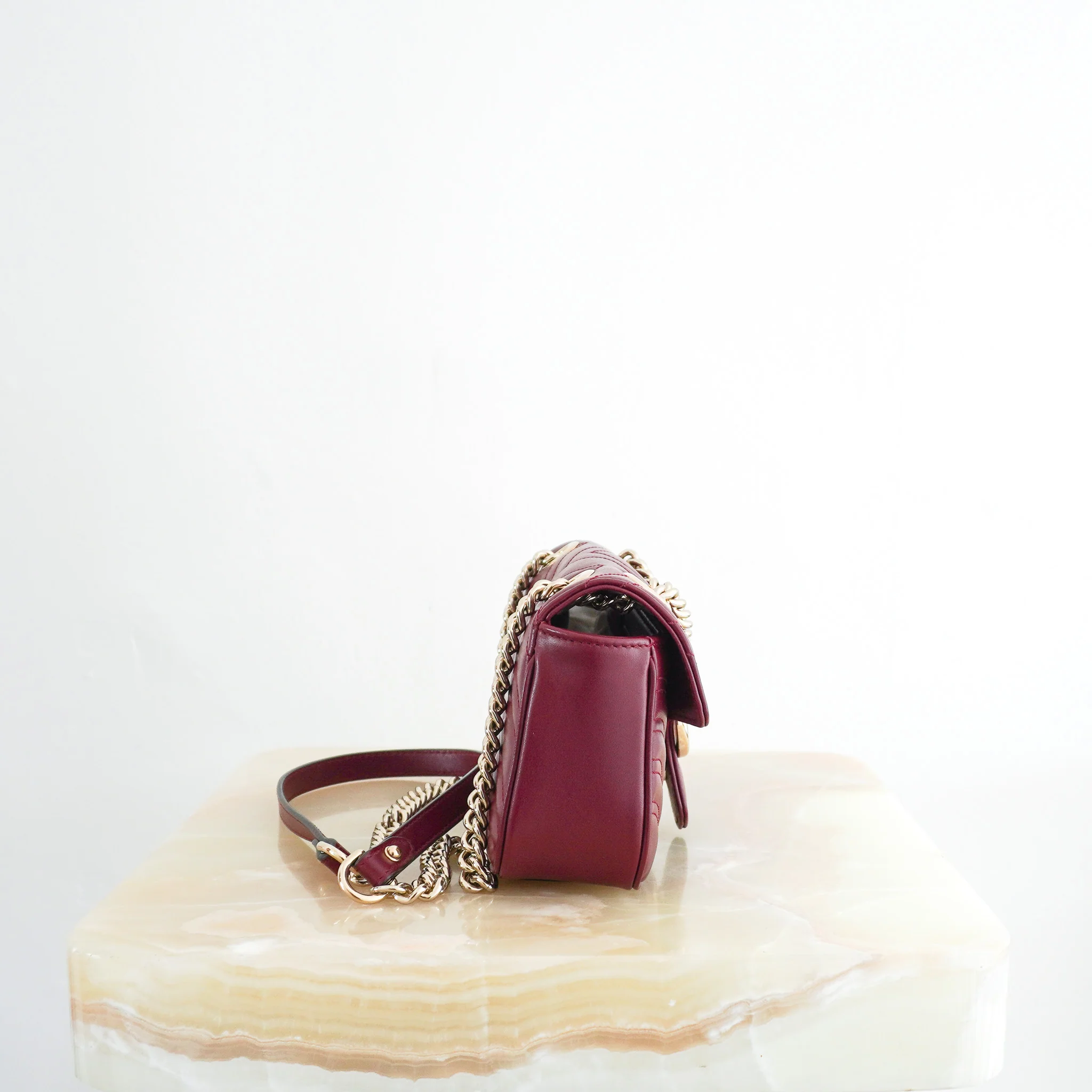 Gucci GG Marmont Small Bag in Rosso Ancora RRP £1890 | Authentic Preloved - Image 2