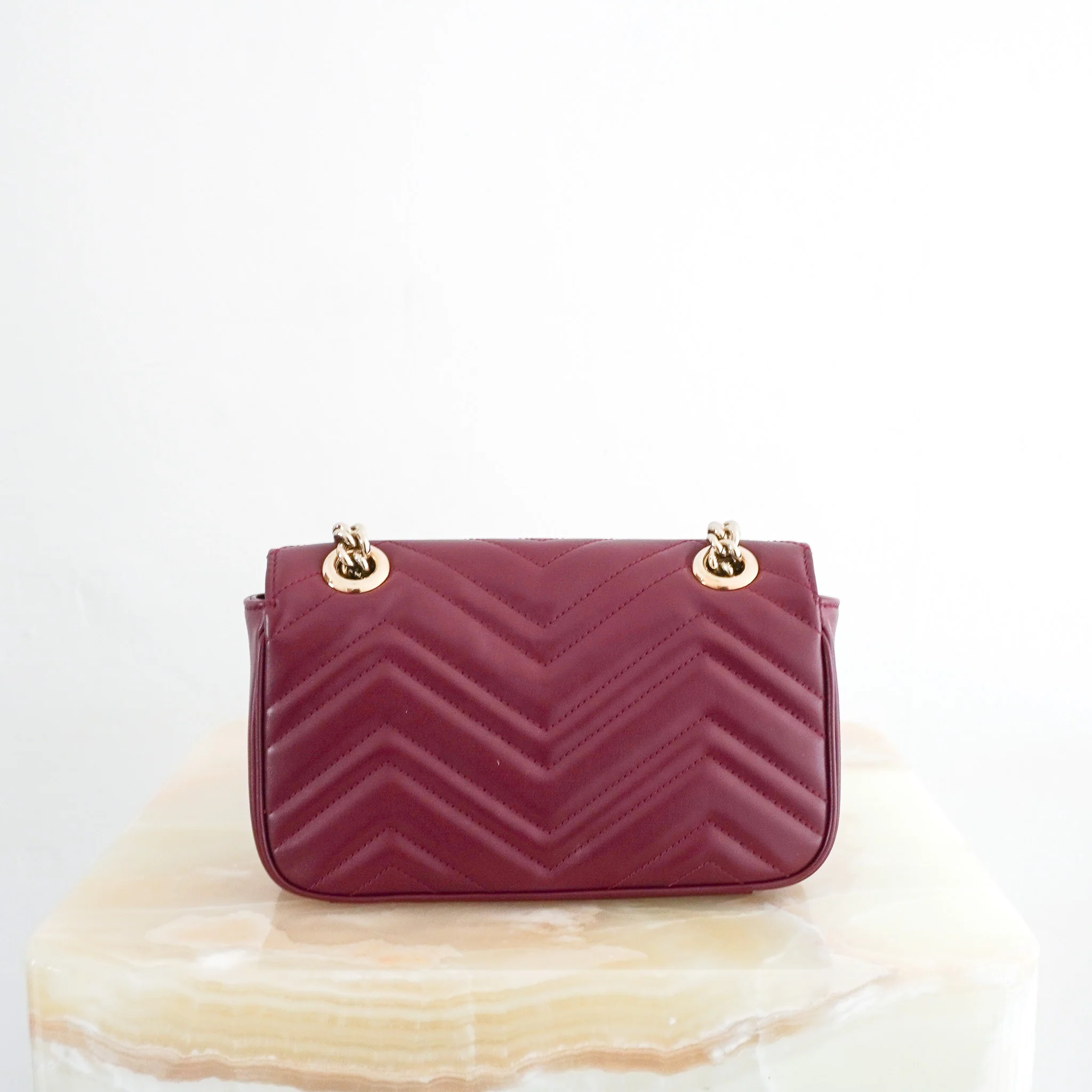 Gucci GG Marmont Small Bag in Rosso Ancora RRP £1890 | Authentic Preloved - Image 3