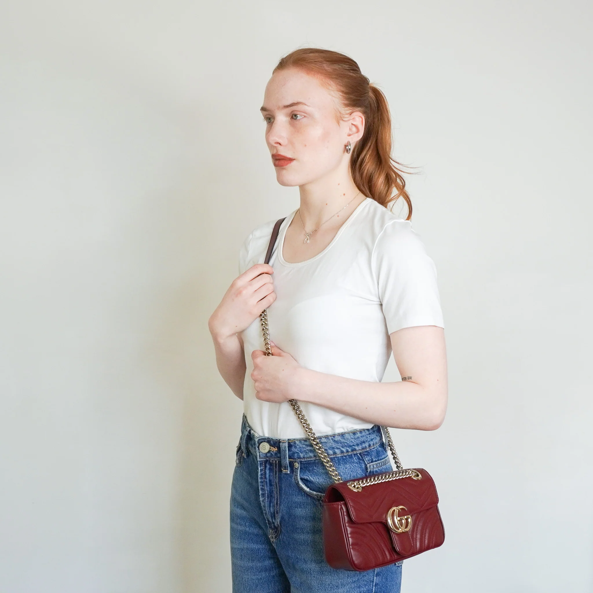 Gucci GG Marmont Small Bag in Rosso Ancora RRP £1890 | Authentic Preloved - Image 8