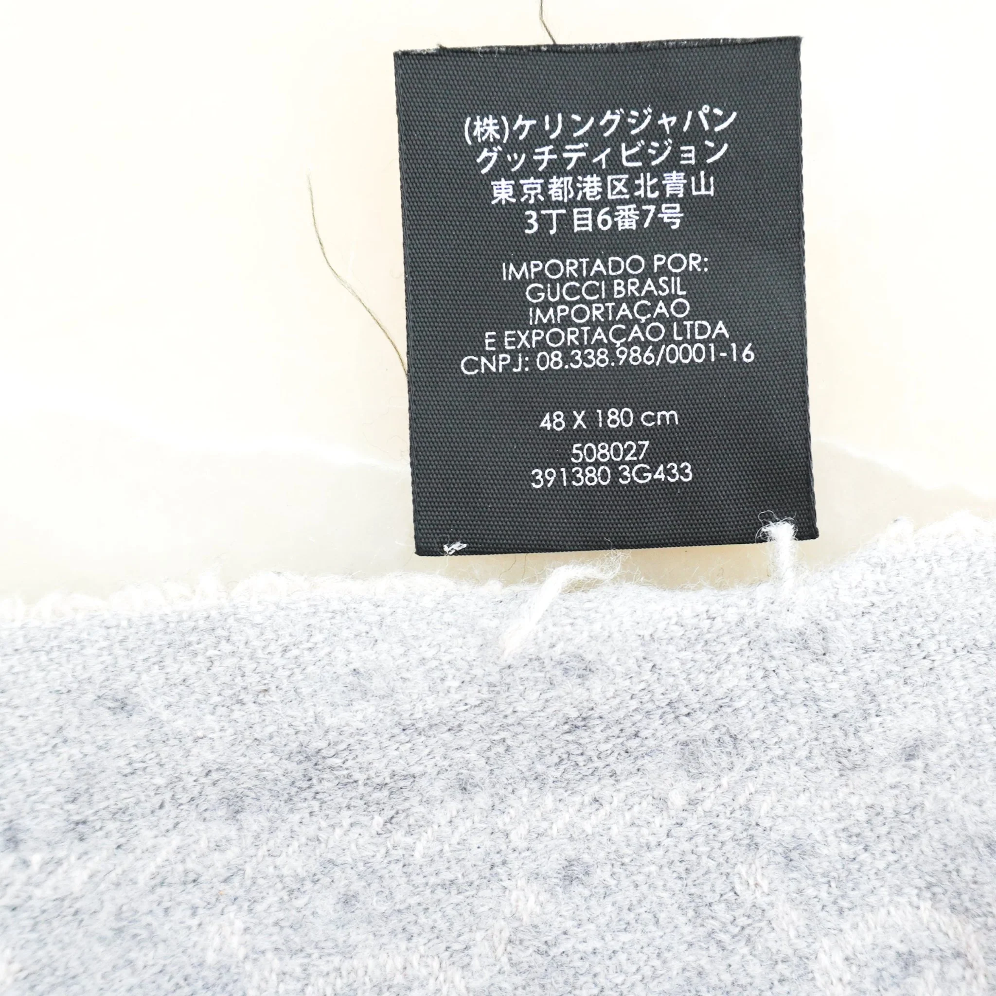 Gucci GG Studded Monogram Shawl in Grey RRP £380 | Authentic Preloved FINAL SALE - Image 4