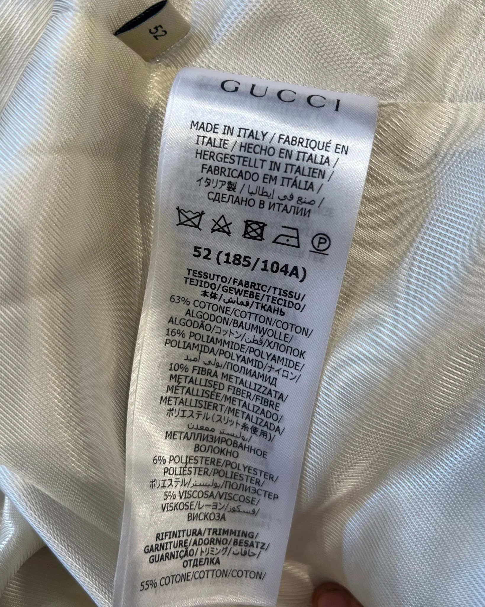 Gucci Gold and Navy Boucle blazer RRP £2000 | Authentic Preloved - Image 5