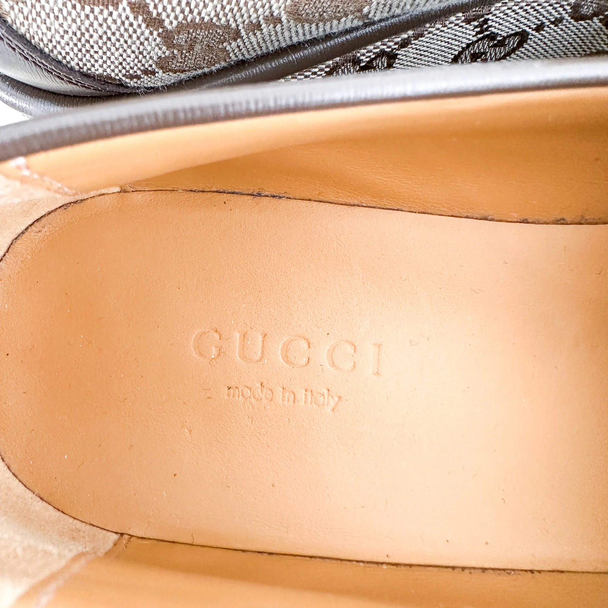 Gucci Horsebit Wedge Loafers in Beige GG Canvas RRP £750 | Authentic Preloved - Image 7