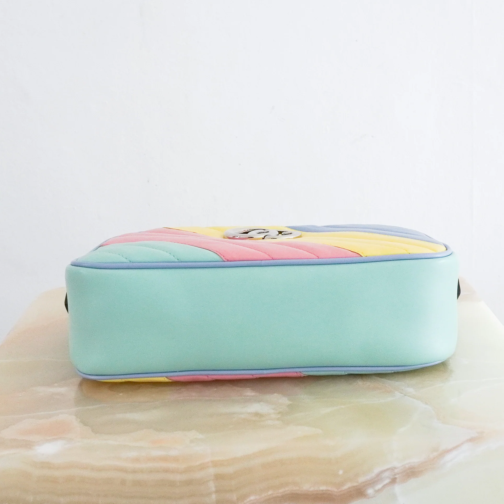Gucci Multicolour GG Marmont Small Camera Bag (RRP £1460) | Authentic Preloved - Image 5