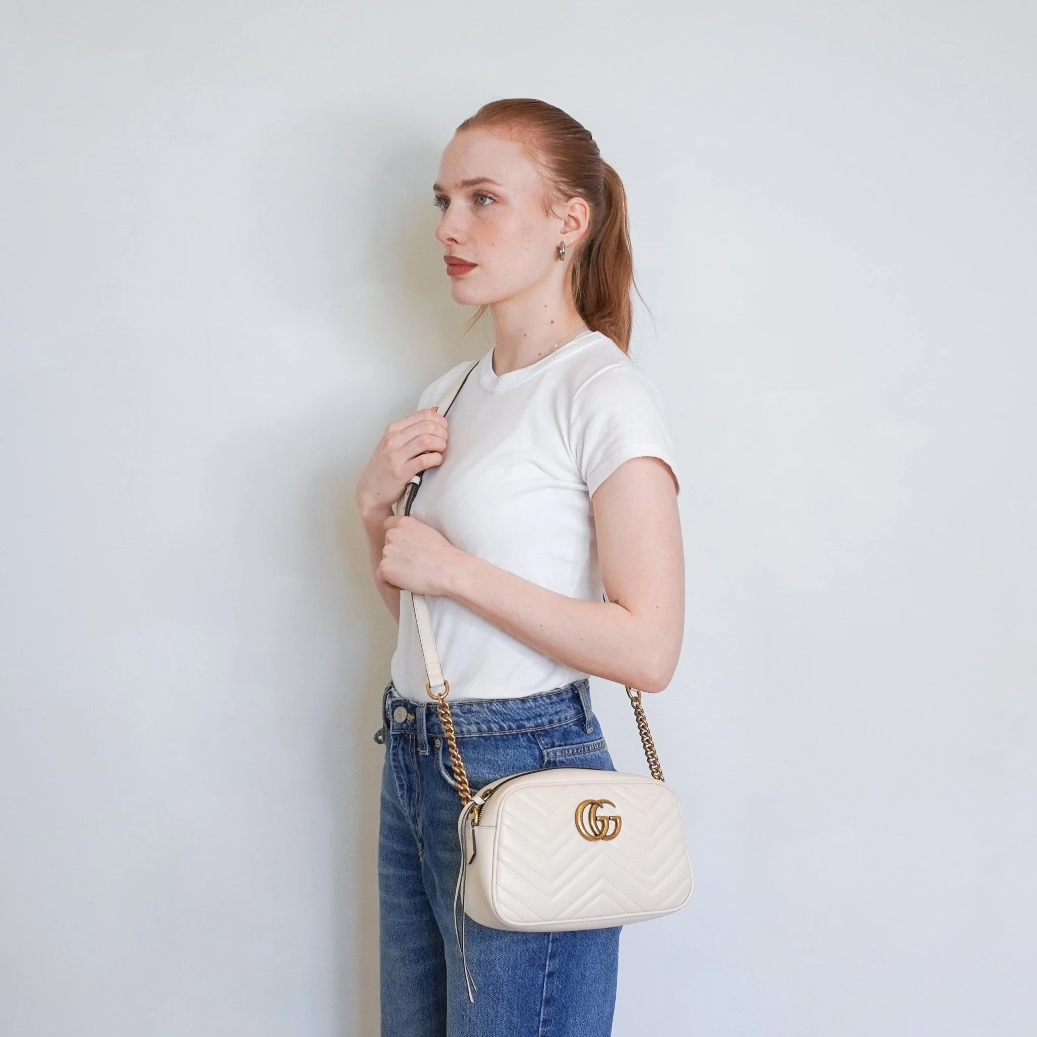 Gucci White Leather Small Camera Bag RRP £1460 | Authentic Preloved - Image 19