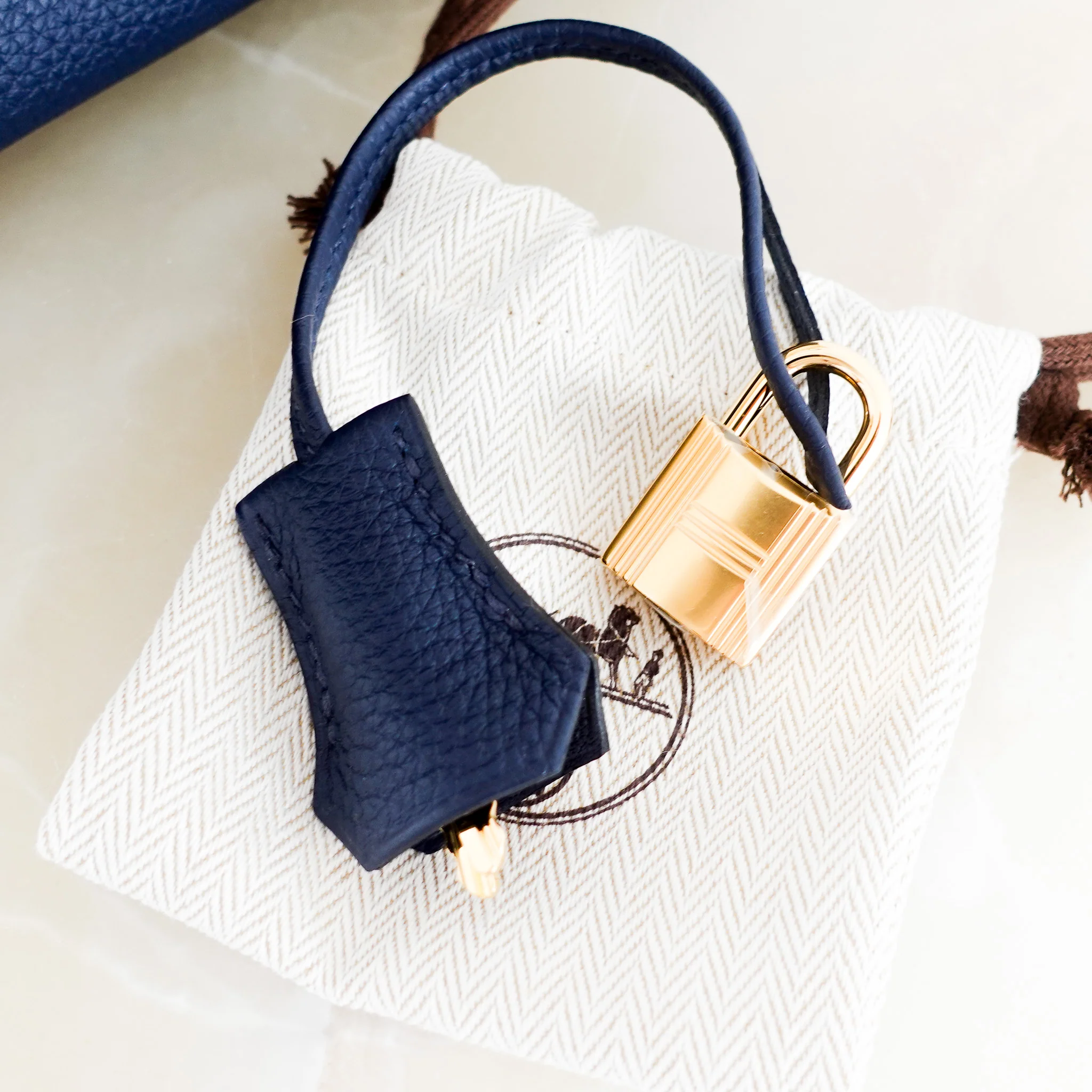 NEW Hermès Birkin 25 Veau Togo Bleu Abysse | Authentic Preloved - Image 7