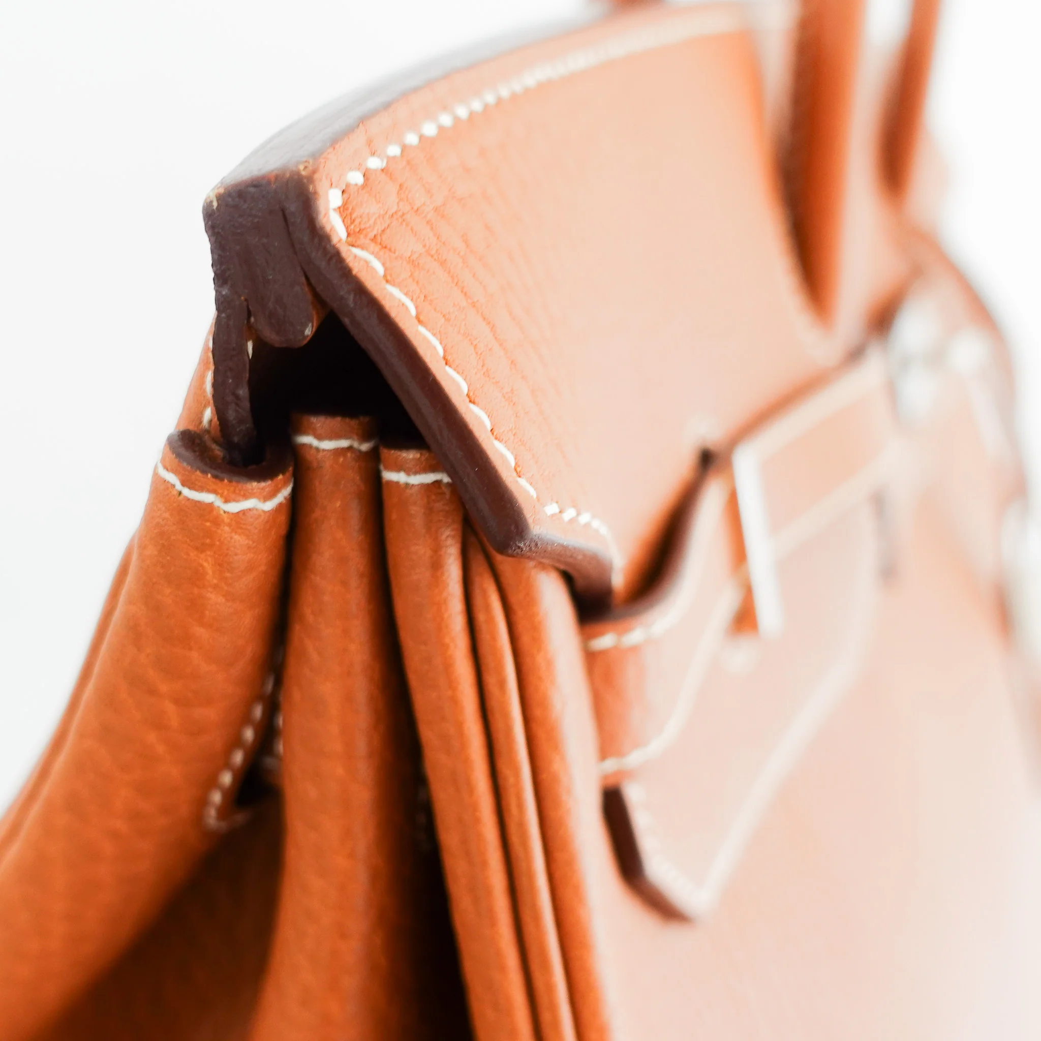 Hermès Birkin 40 Retourne Gold Togo Palladium | Authentic Preloved - Image 9
