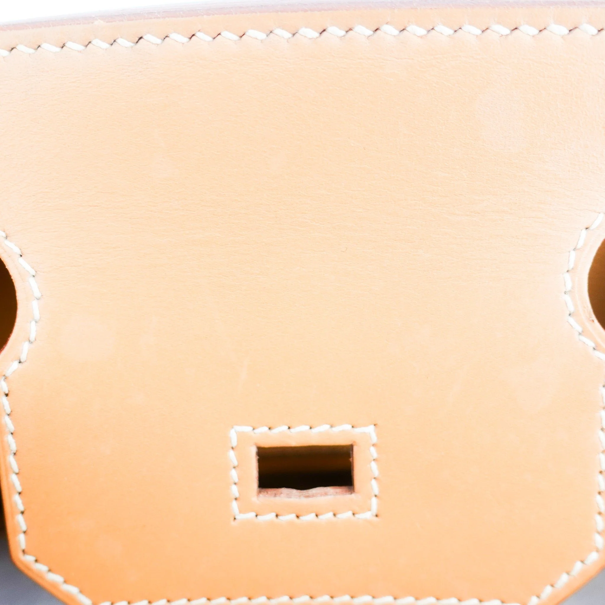 Hermès Birkin 30 in Vache Naturelle leather & Blue Jean toile | Authentic Preloved - Image 18