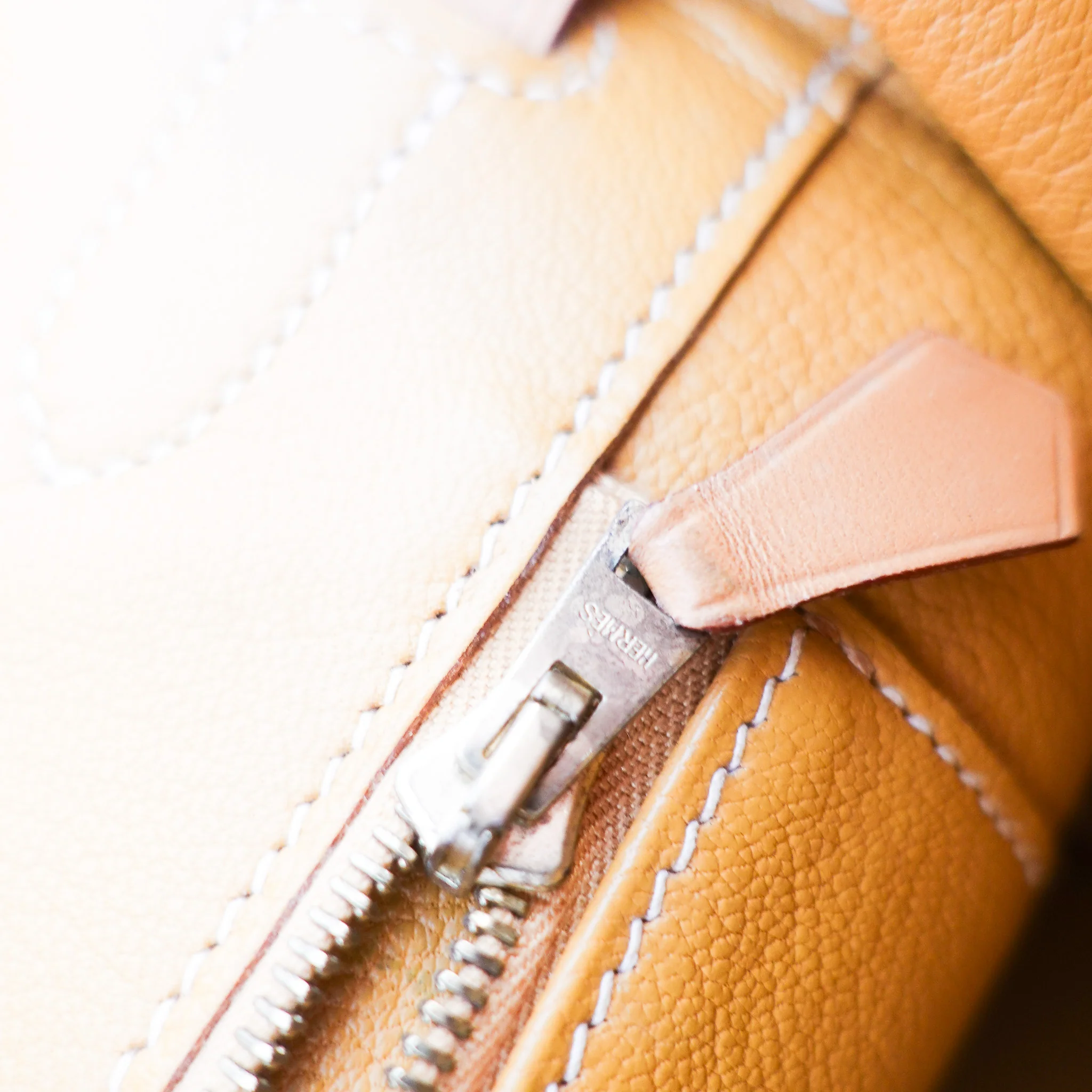 Hermès Birkin 30 in Vache Naturelle leather & Blue Jean toile | Authentic Preloved - Image 19