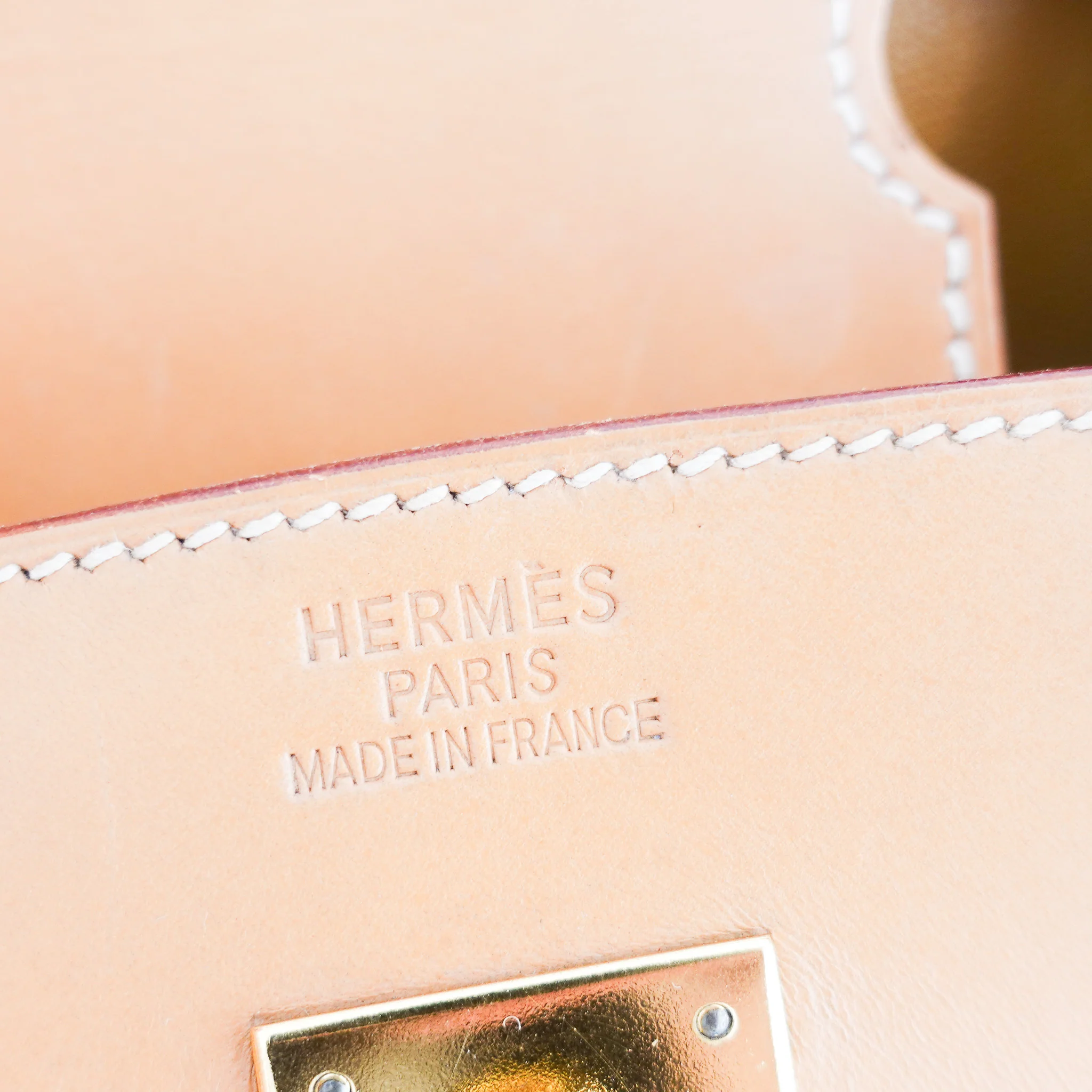 Hermès Birkin 30 in Vache Naturelle leather & Blue Jean toile | Authentic Preloved - Image 7