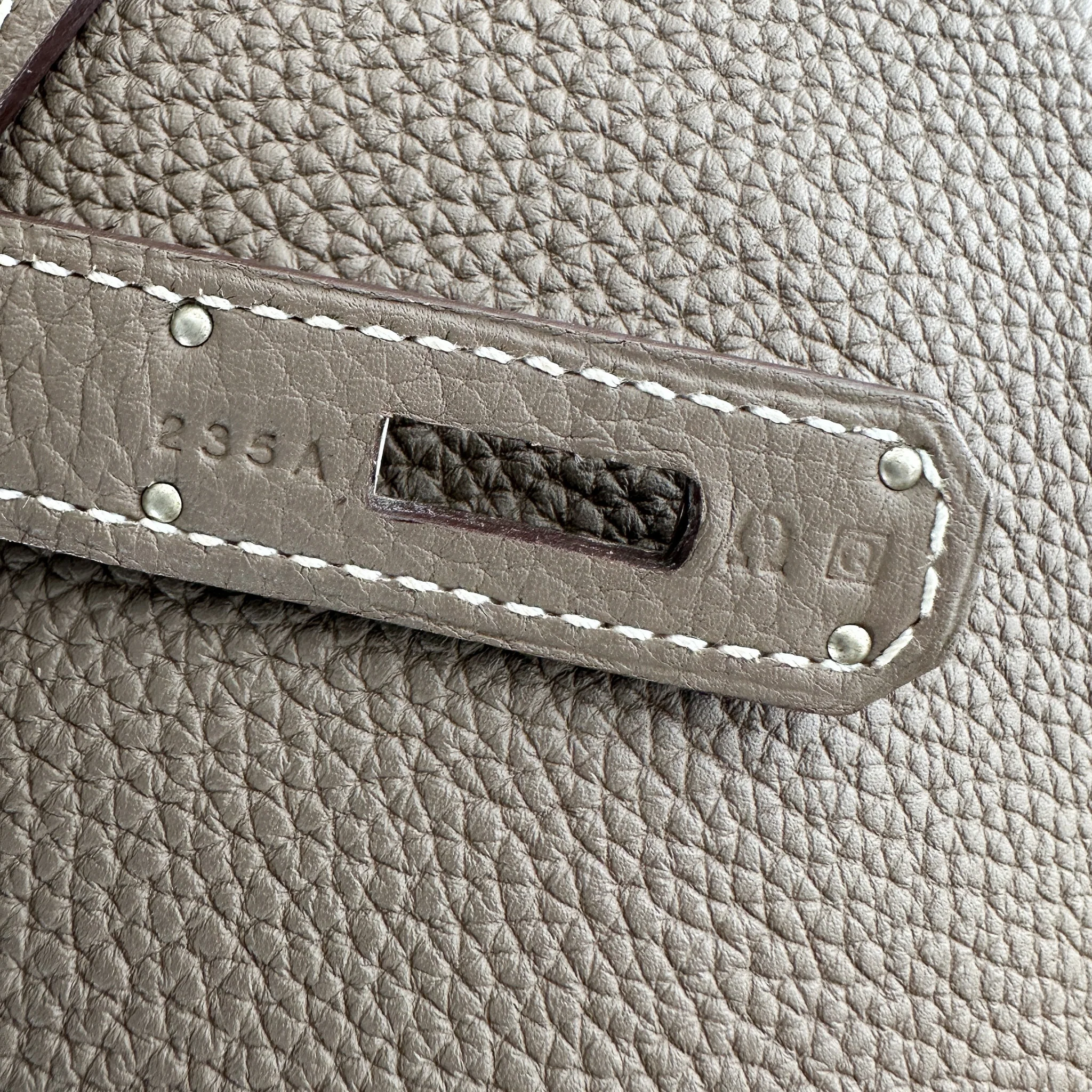 Hermes Birkin 35 Retourne Togo Etoupe with Palladium Hardware | Authentic Preloved - Image 11