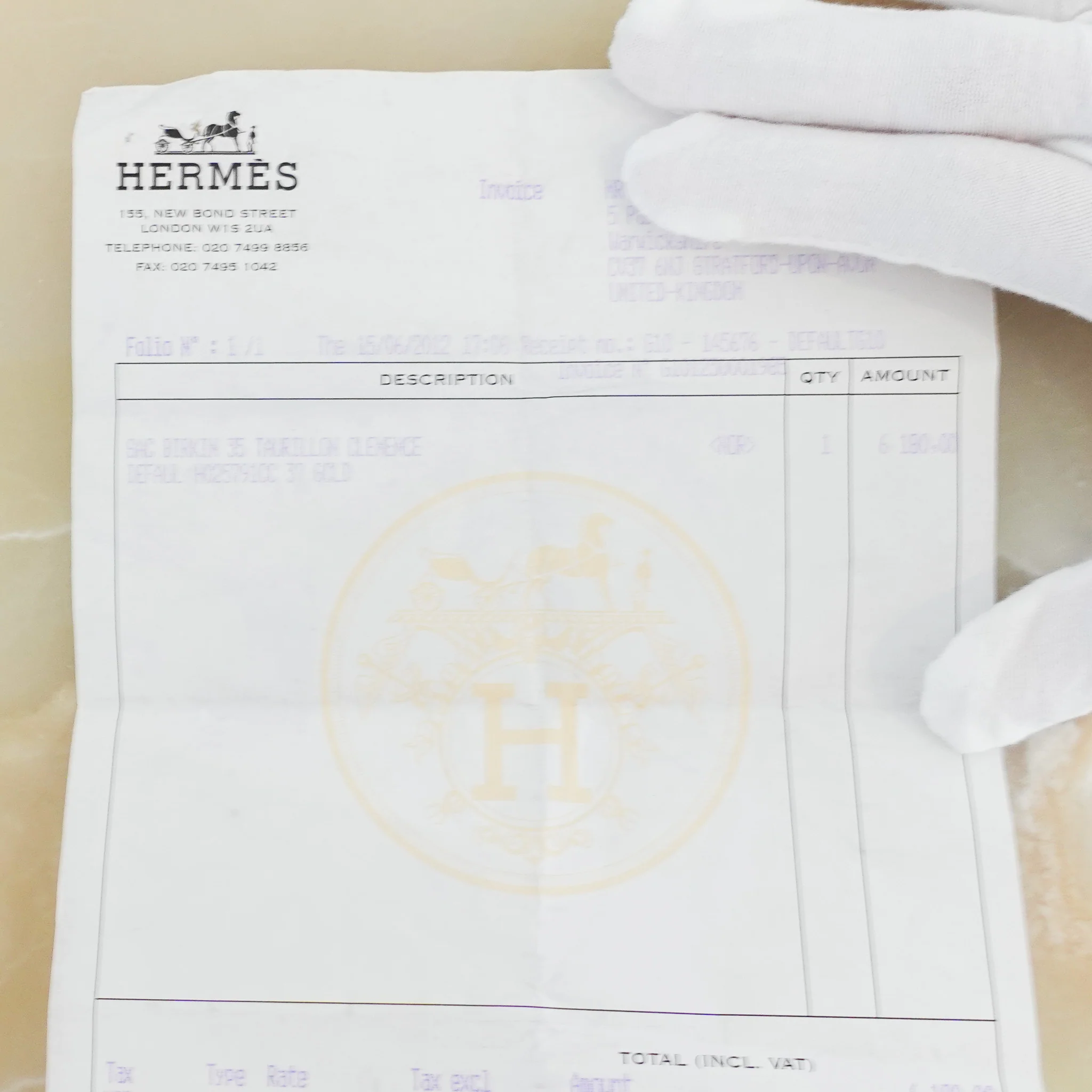 Hermès Birkin 35 Taurillon Clemence Gold | Authentic Preloved - Image 13
