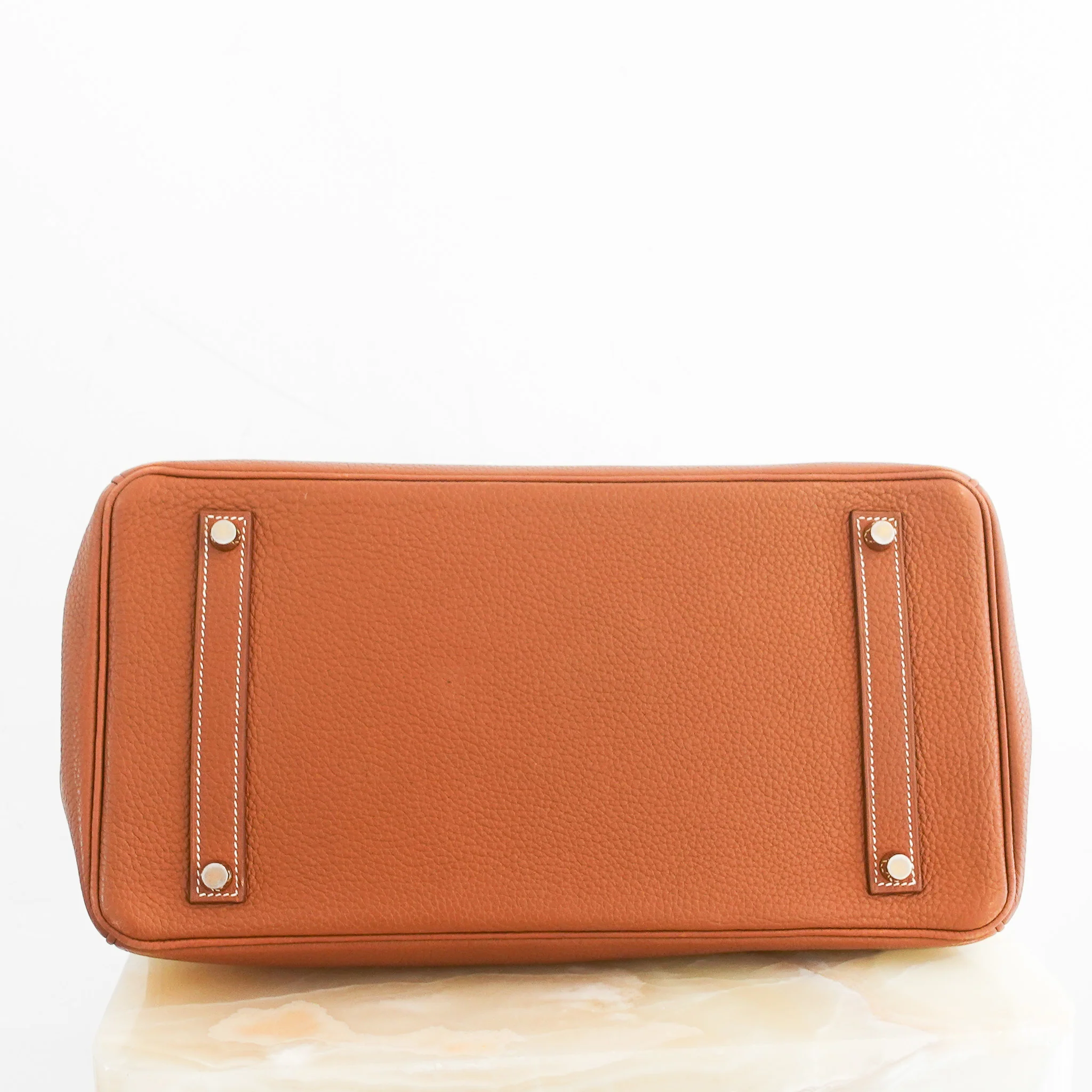 Hermès Birkin 35 Taurillon Clemence Gold | Authentic Preloved - Image 6
