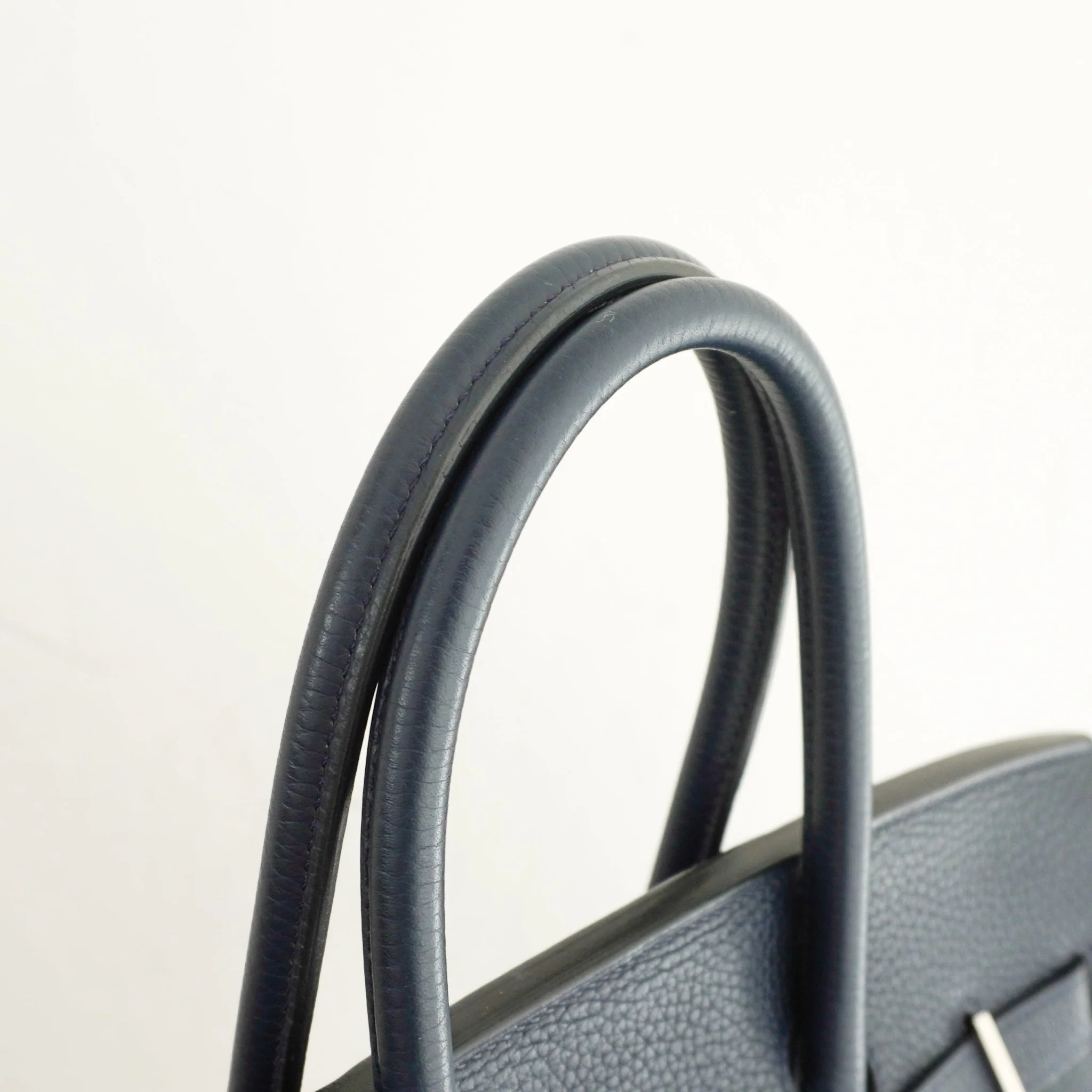 Hermès Bleu Nuit Birkin 35 Verso Togo Leather Rose Pourpre Interior Palladium Hardware | Authentic Preloved - Image 12