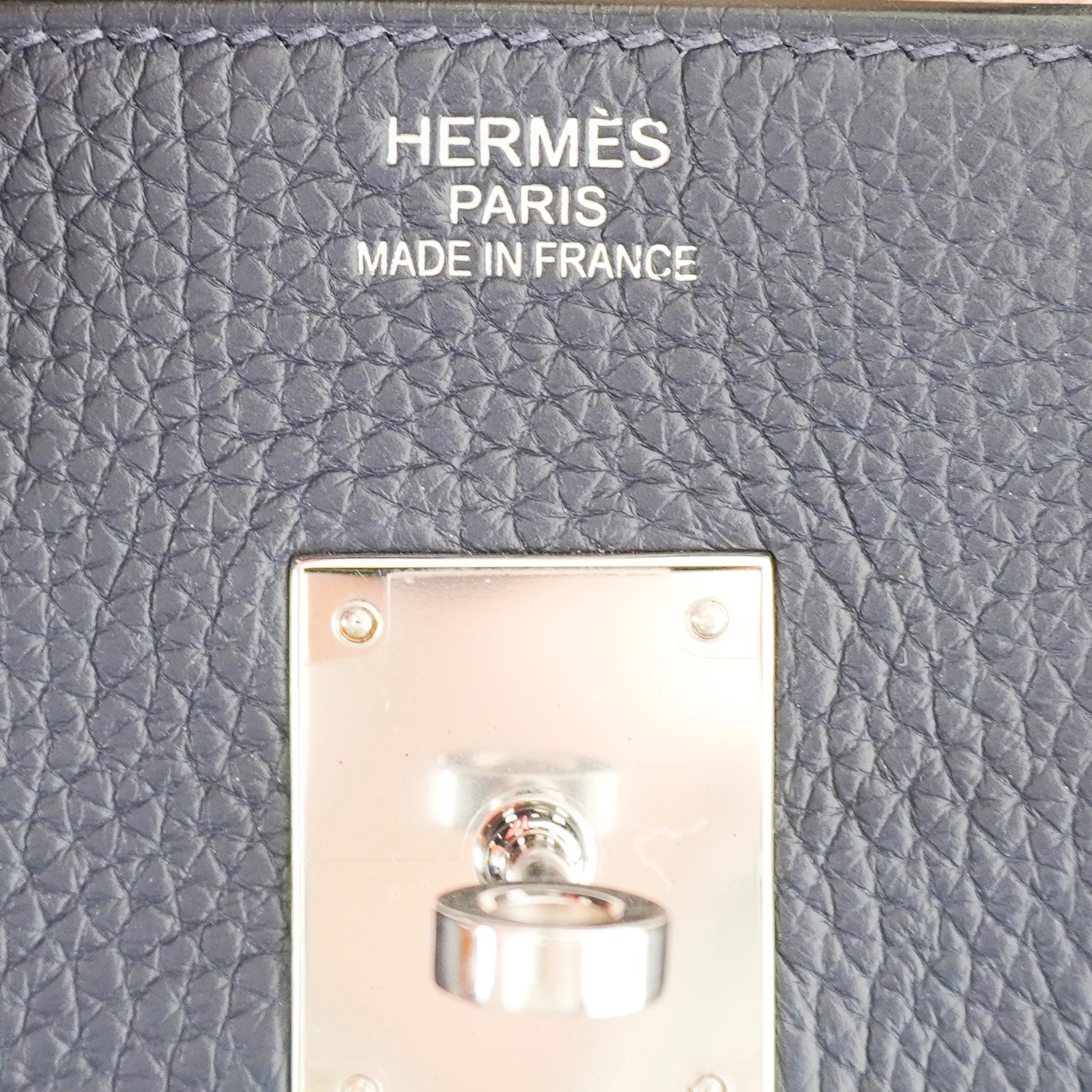 Hermès Bleu Nuit Birkin 35 Verso Togo Leather Rose Pourpre Interior Palladium Hardware | Authentic Preloved - Image 13