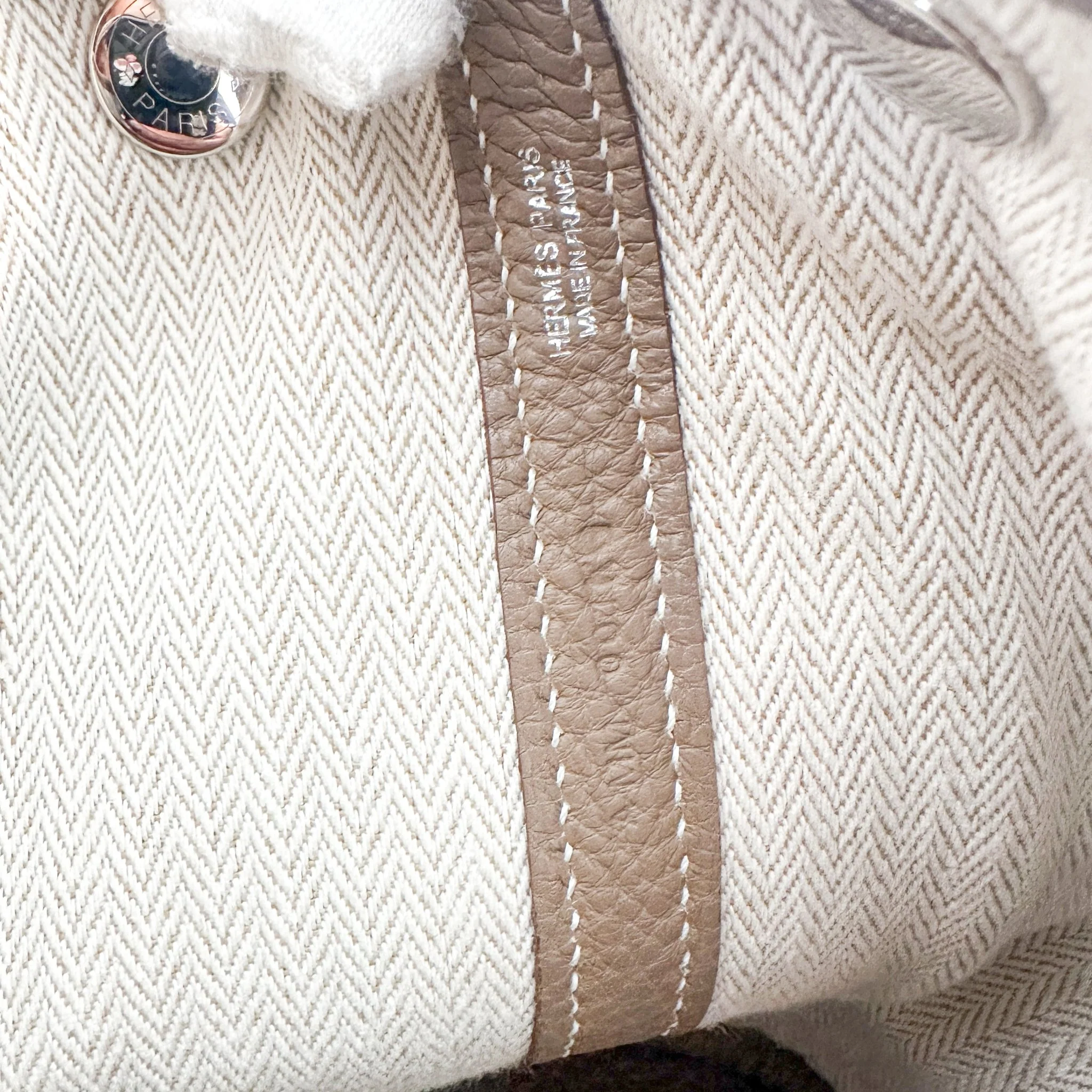 Hermes Etoupe Garden Party 30 Negonda Tote Bag (RRP £3500) | Authentic Preloved - Image 10