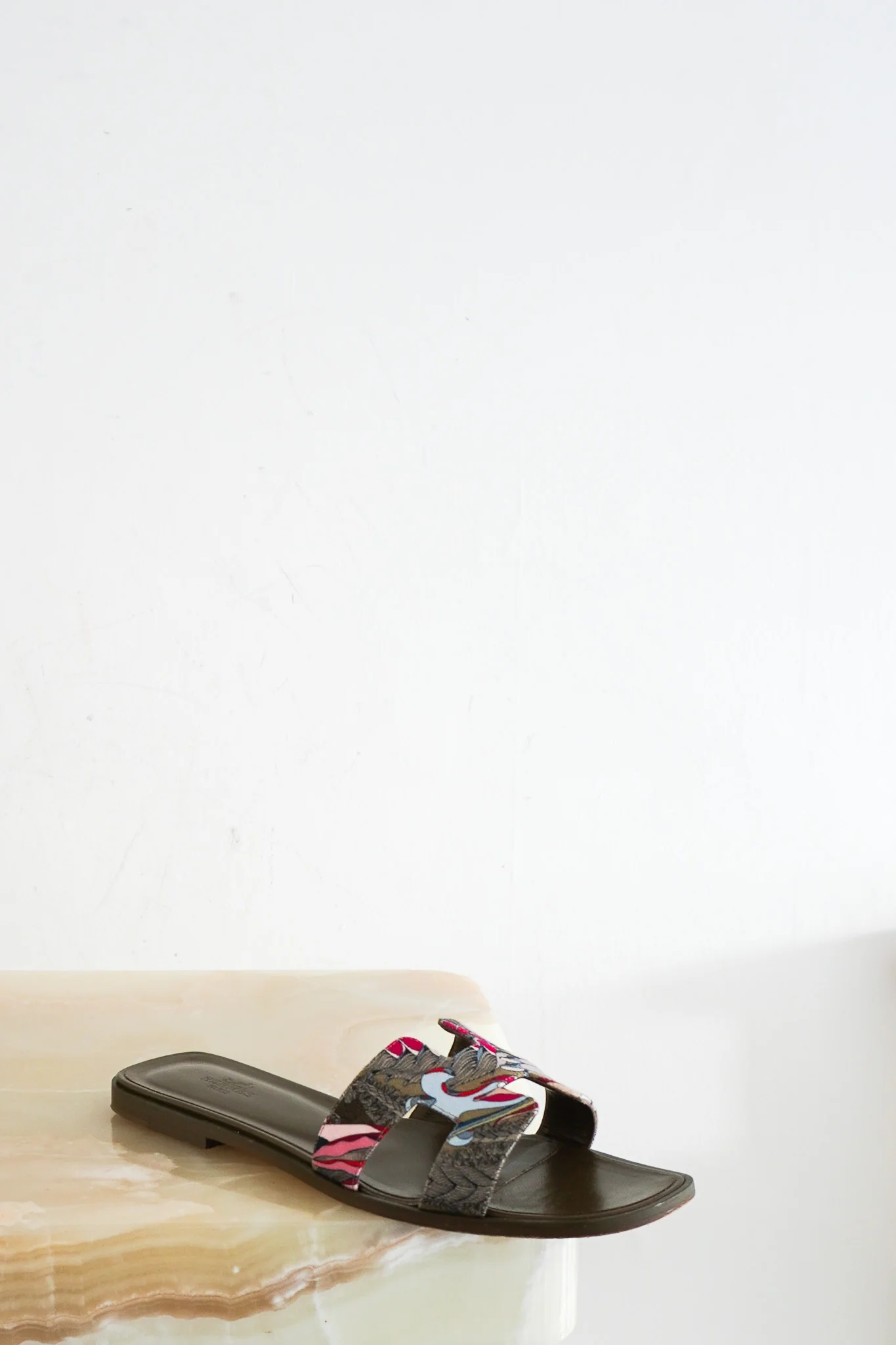 Hermes Fantaisie Botanique Oran Sandals RRP £610 | Authentic Preloved [final sale]