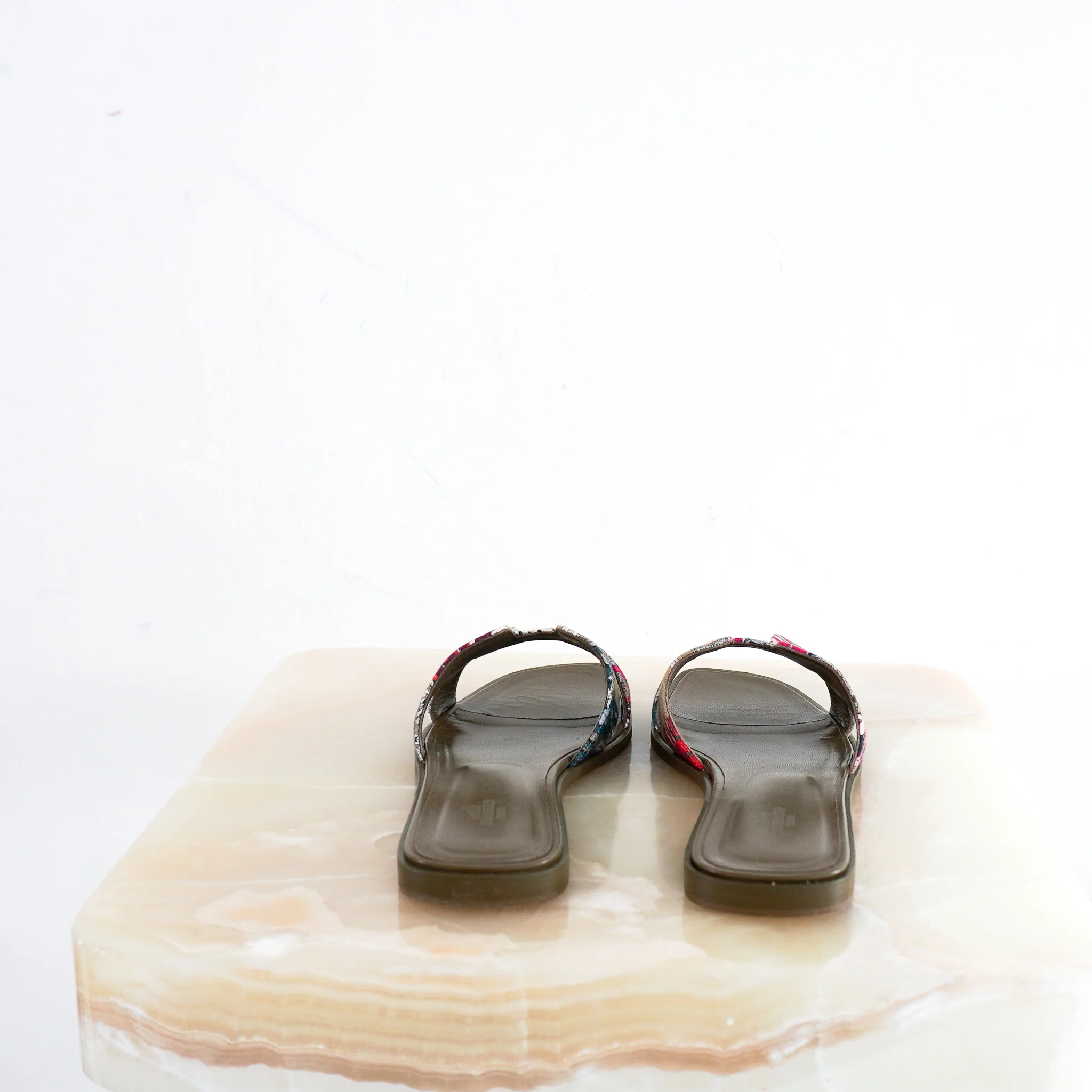 Hermes Fantaisie Botanique Oran Sandals RRP £610 | Authentic Preloved [final sale] - Image 5