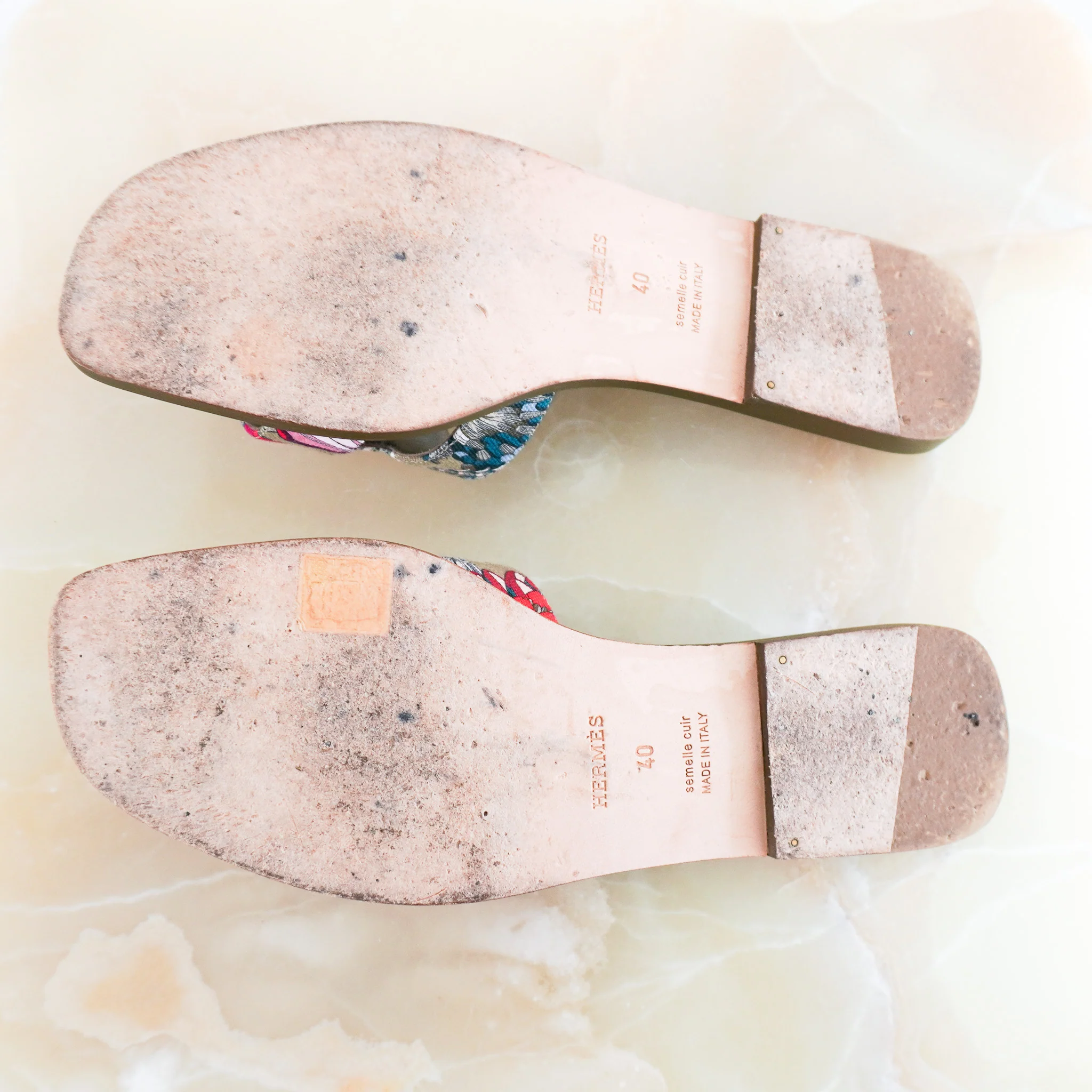 Hermes Fantaisie Botanique Oran Sandals RRP £610 | Authentic Preloved [final sale] - Image 6