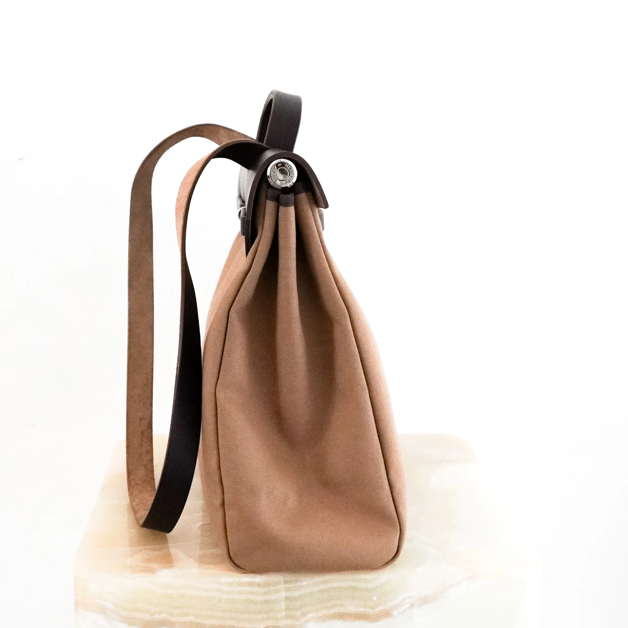 Hermès Herbag 39 2 Way in Etoupe RRP £3260 | Authentic Preloved - Image 2