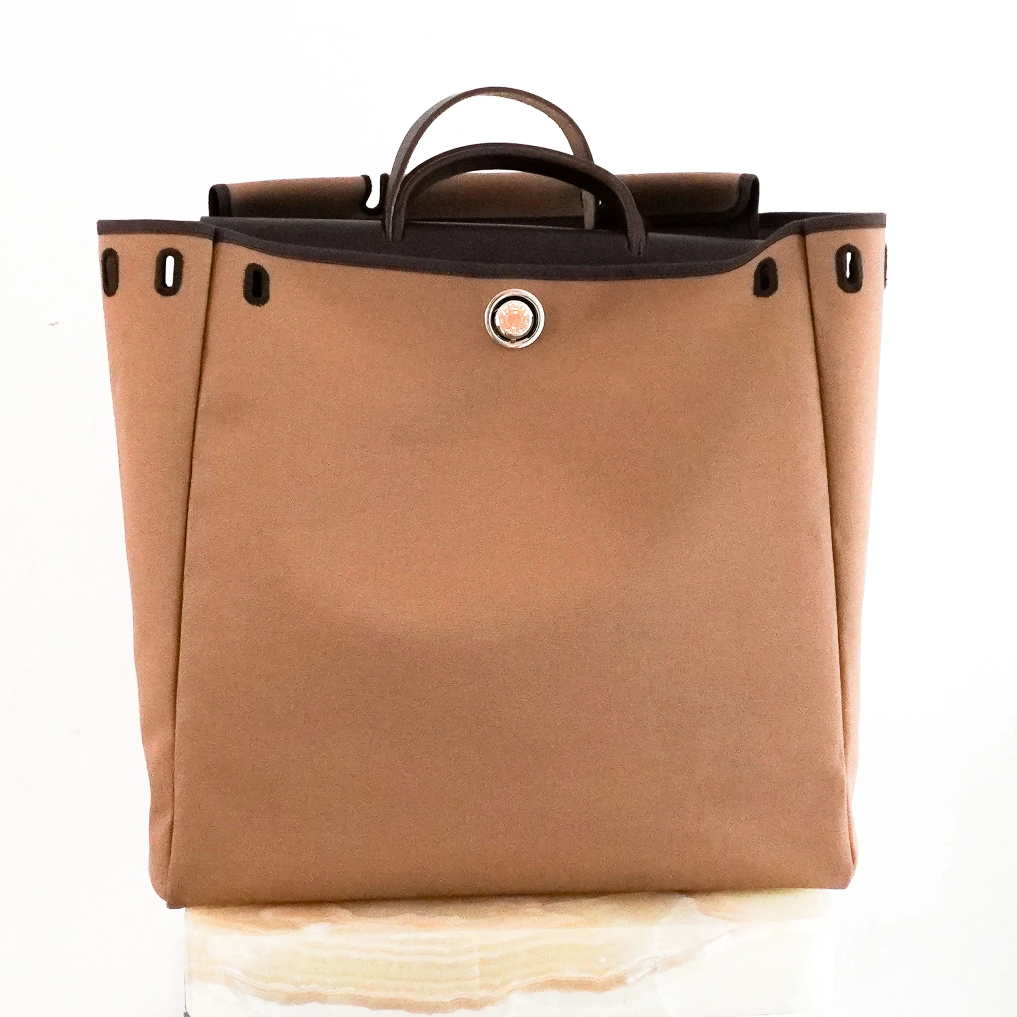 Hermès Herbag 39 2 Way in Etoupe RRP £3260 | Authentic Preloved - Image 6