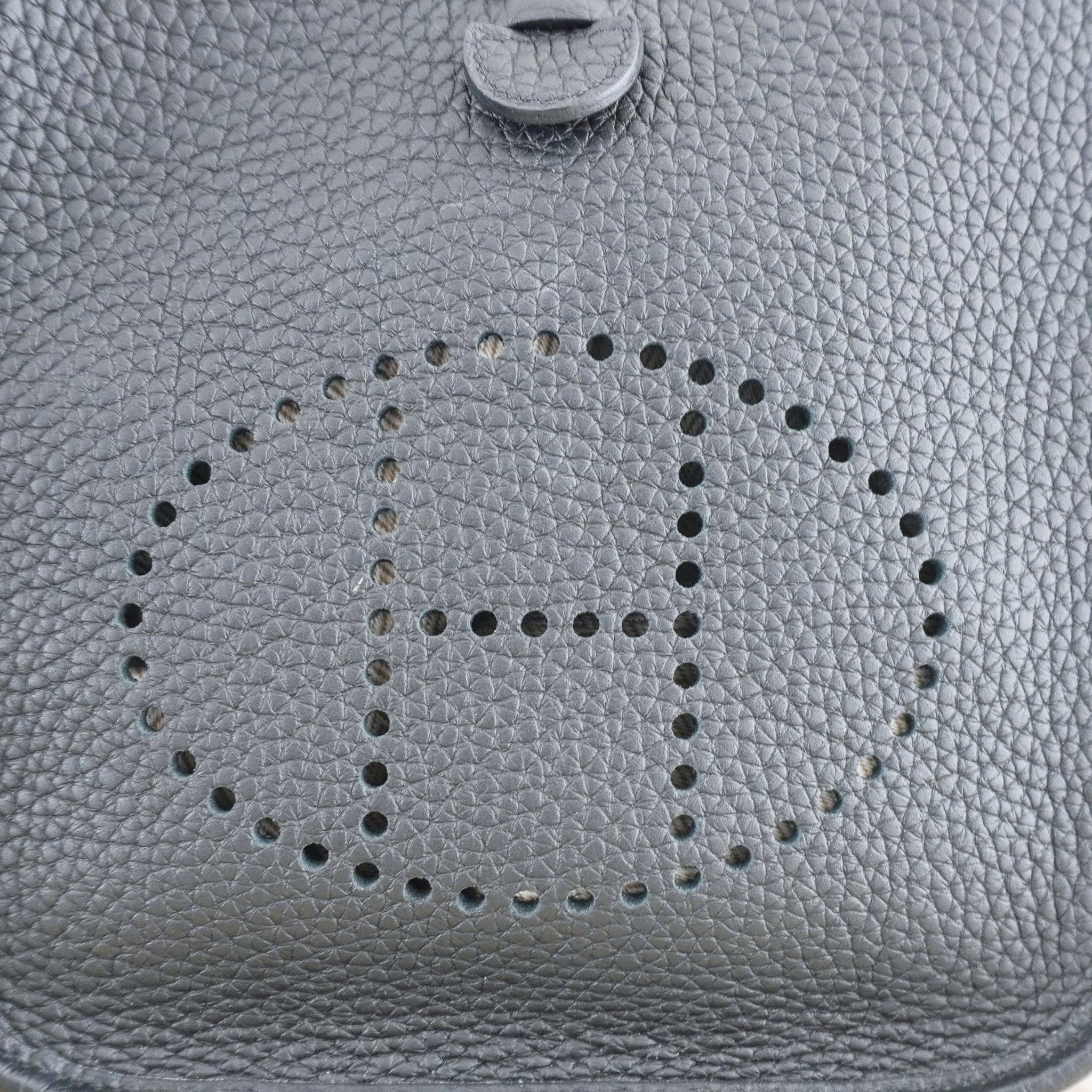 Hermès Mini Evelyne 16 Clemence Crossbody Bag in Black | Authentic Preloved - Image 7