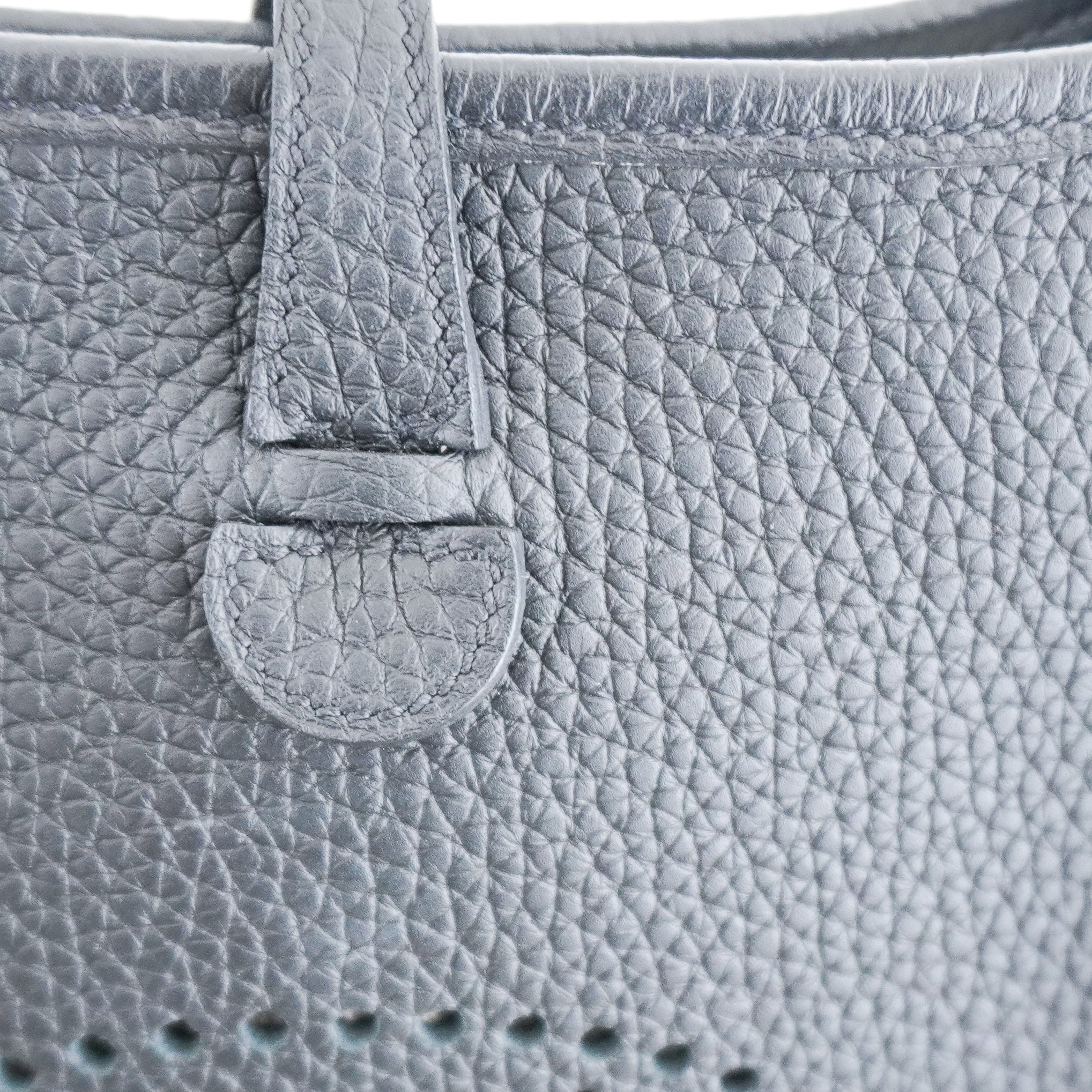 Hermès Mini Evelyne 16 Clemence Crossbody Bag in Black | Authentic Preloved - Image 9