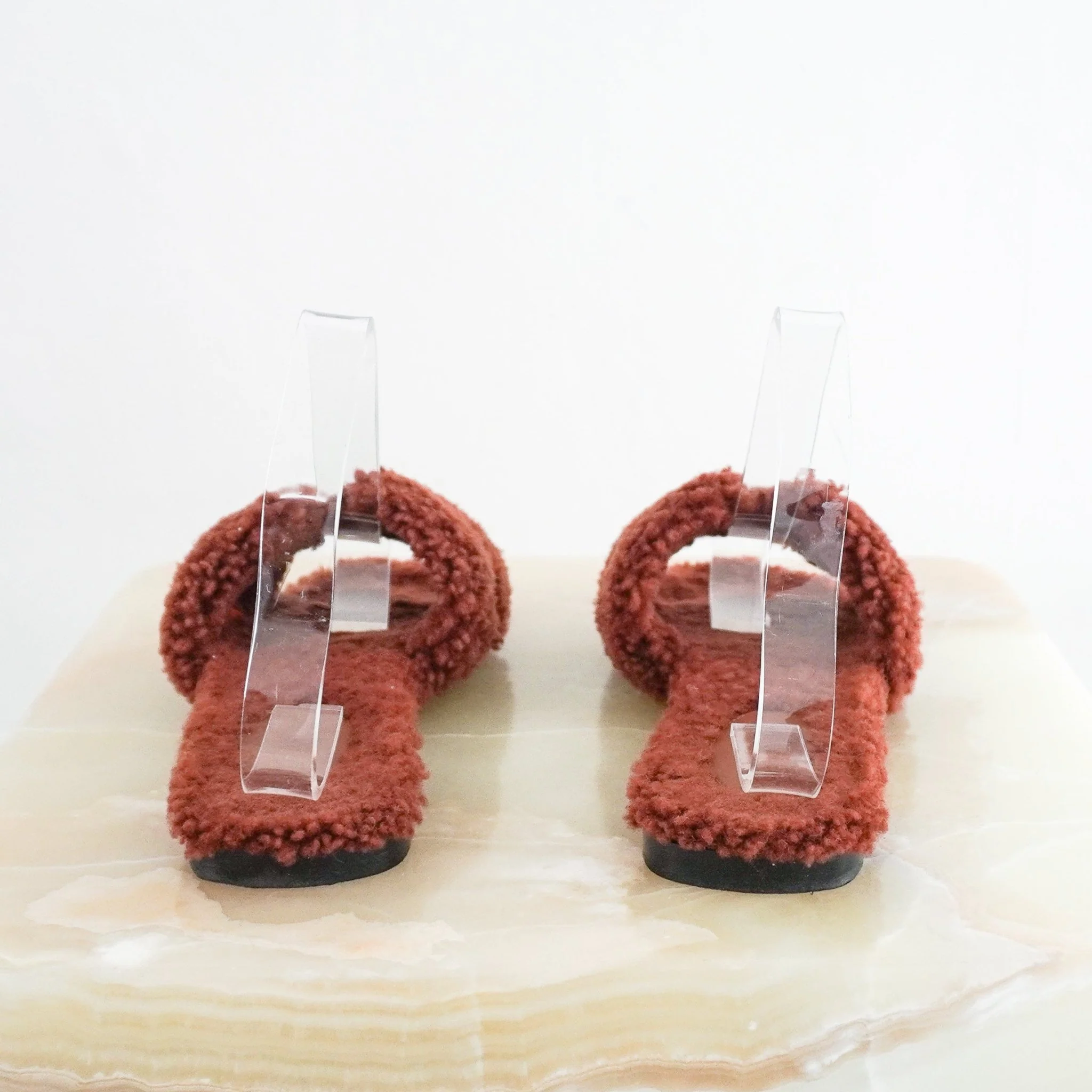 Hermès Oran Brown Shearling Sandals (RRP £1000) | Authentic Preloved - Image 3