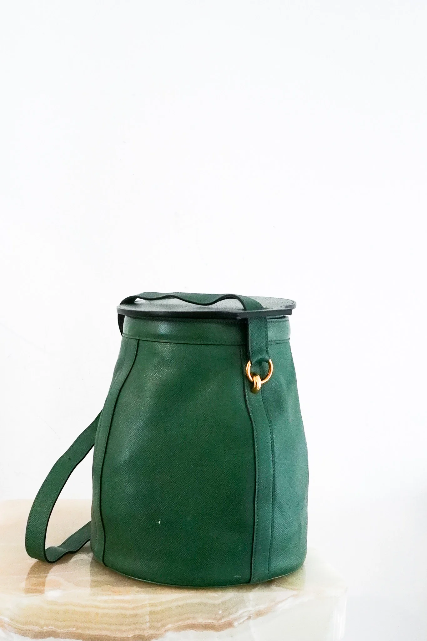 Hermès Vintage Farming Bag in Bambou Colour | Authentic Preloved