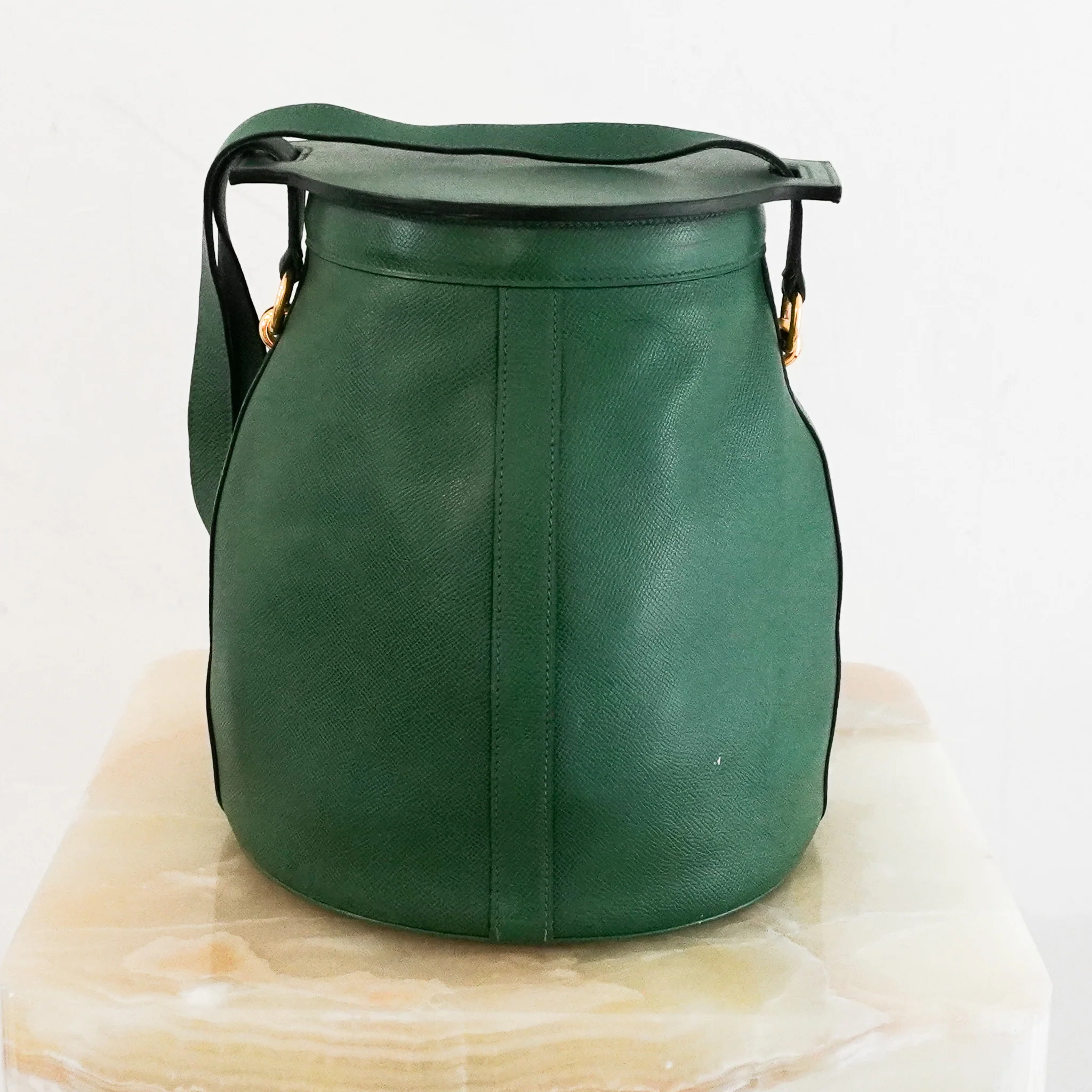 Hermès Vintage Farming Bag in Bambou Colour | Authentic Preloved - Image 2
