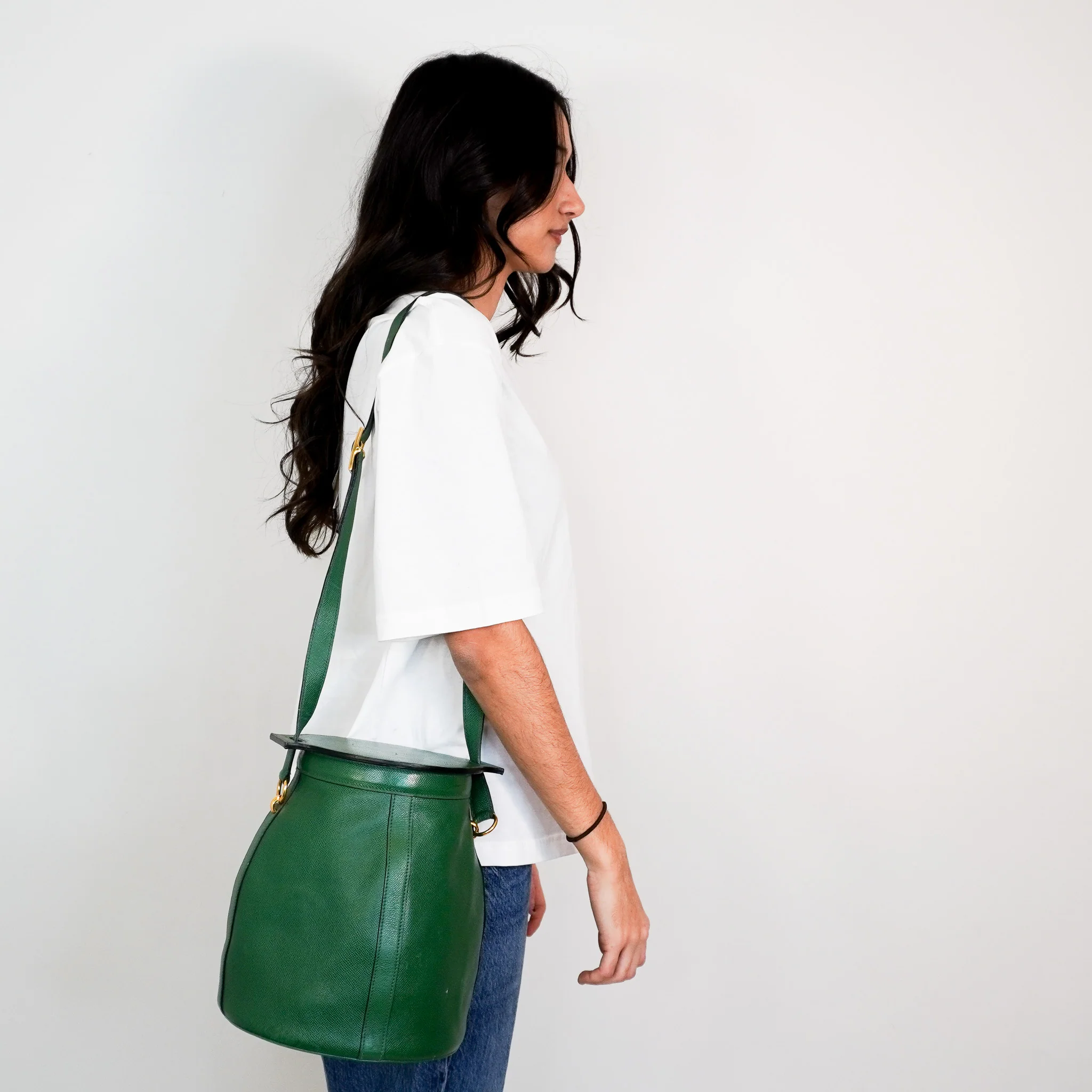 Hermès Vintage Farming Bag in Bambou Colour | Authentic Preloved - Image 9