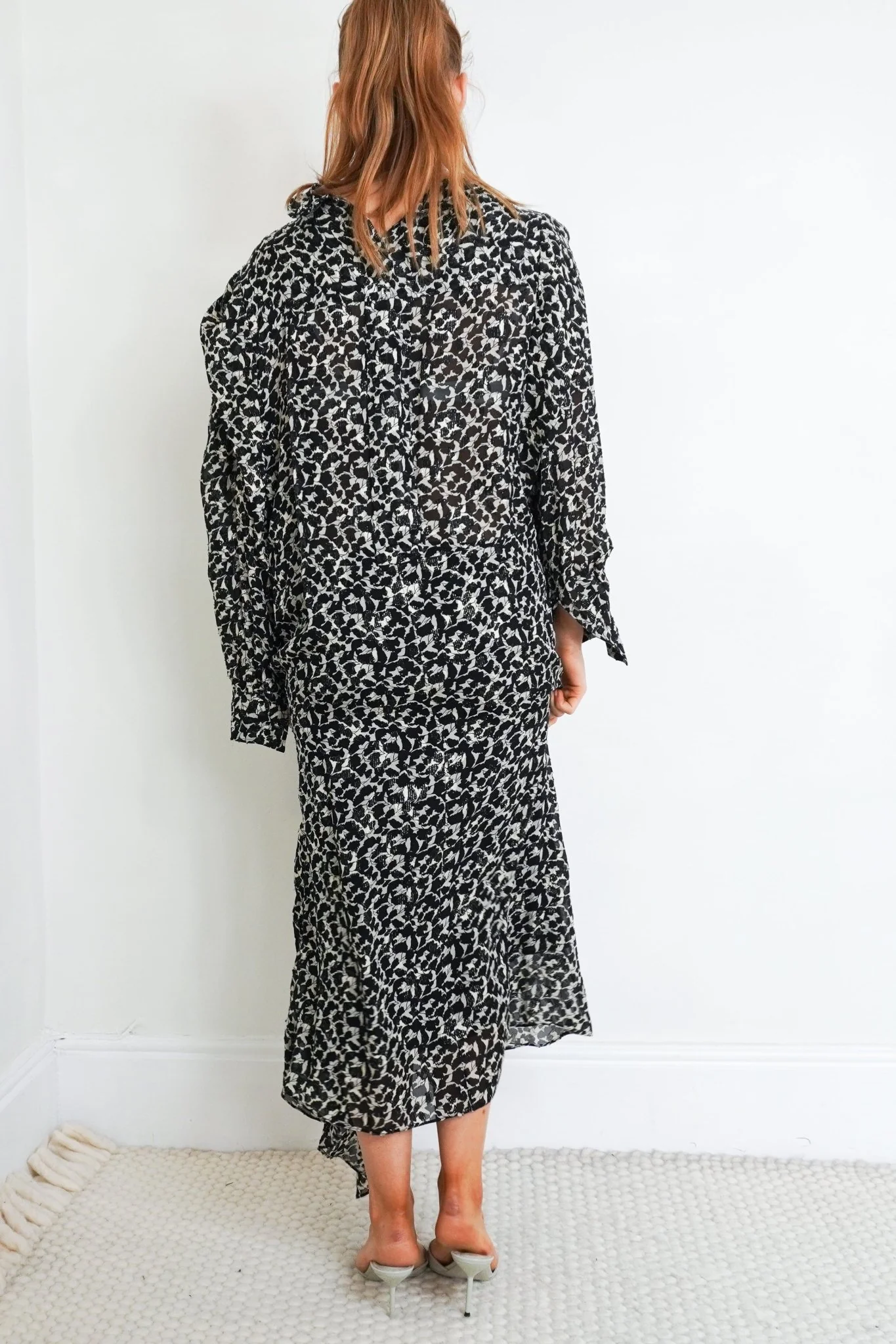Isabel Marant Monochrome Botanical Print Dress RRP £800 | Authentic & Preloved - Image 3