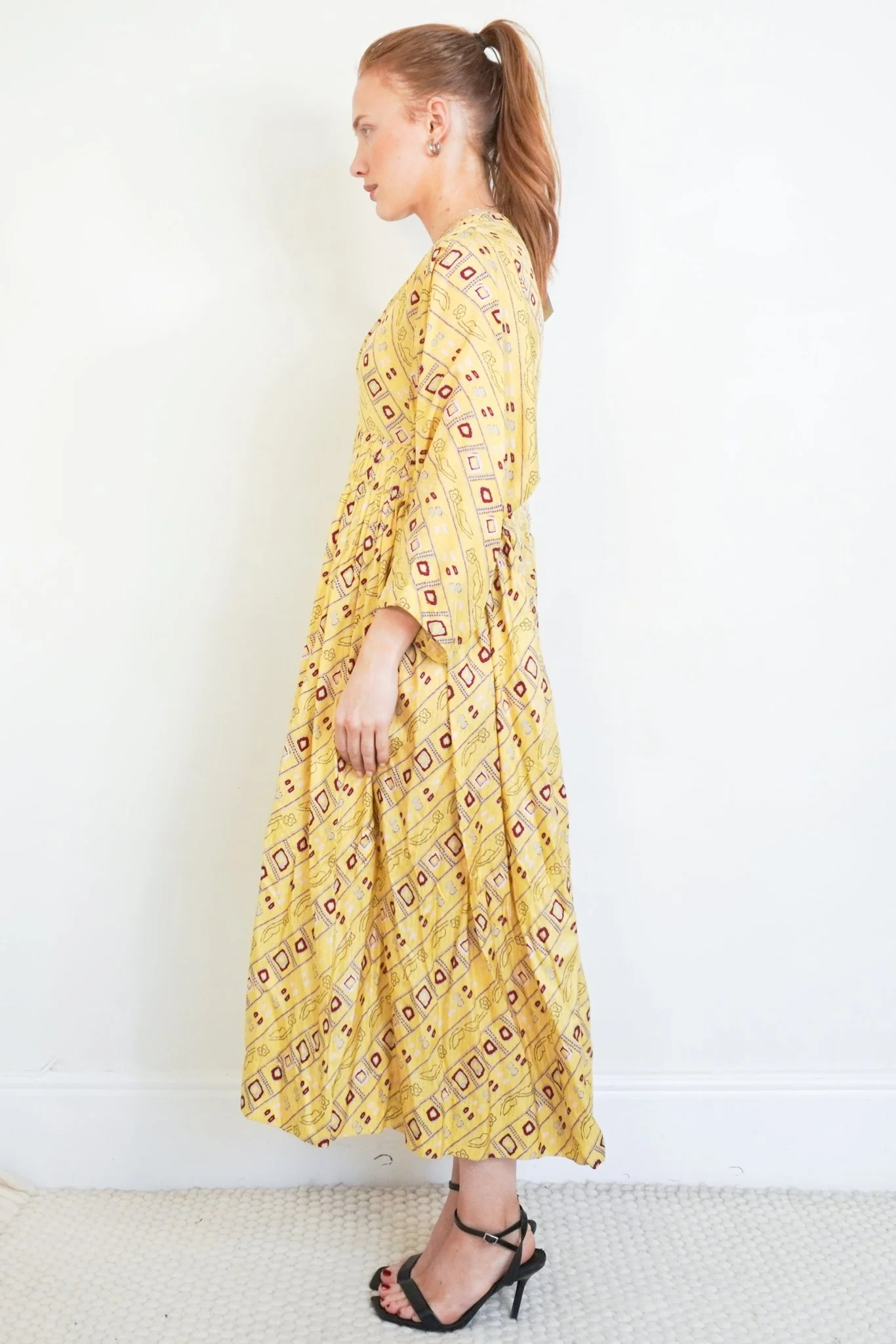Isabel Marant Yellow Silk Dress RRP £800 | Authentic & Preloved - Image 2