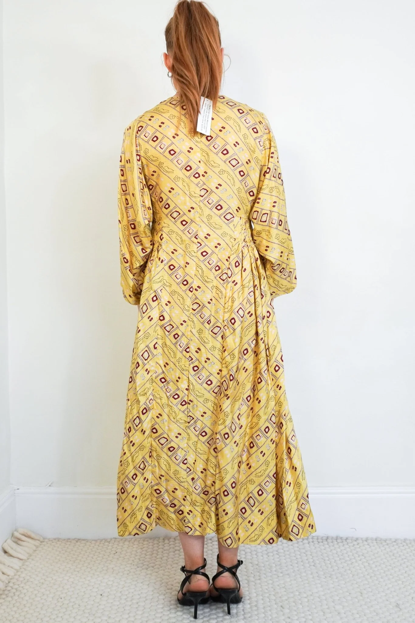 Isabel Marant Yellow Silk Dress RRP £800 | Authentic & Preloved - Image 3