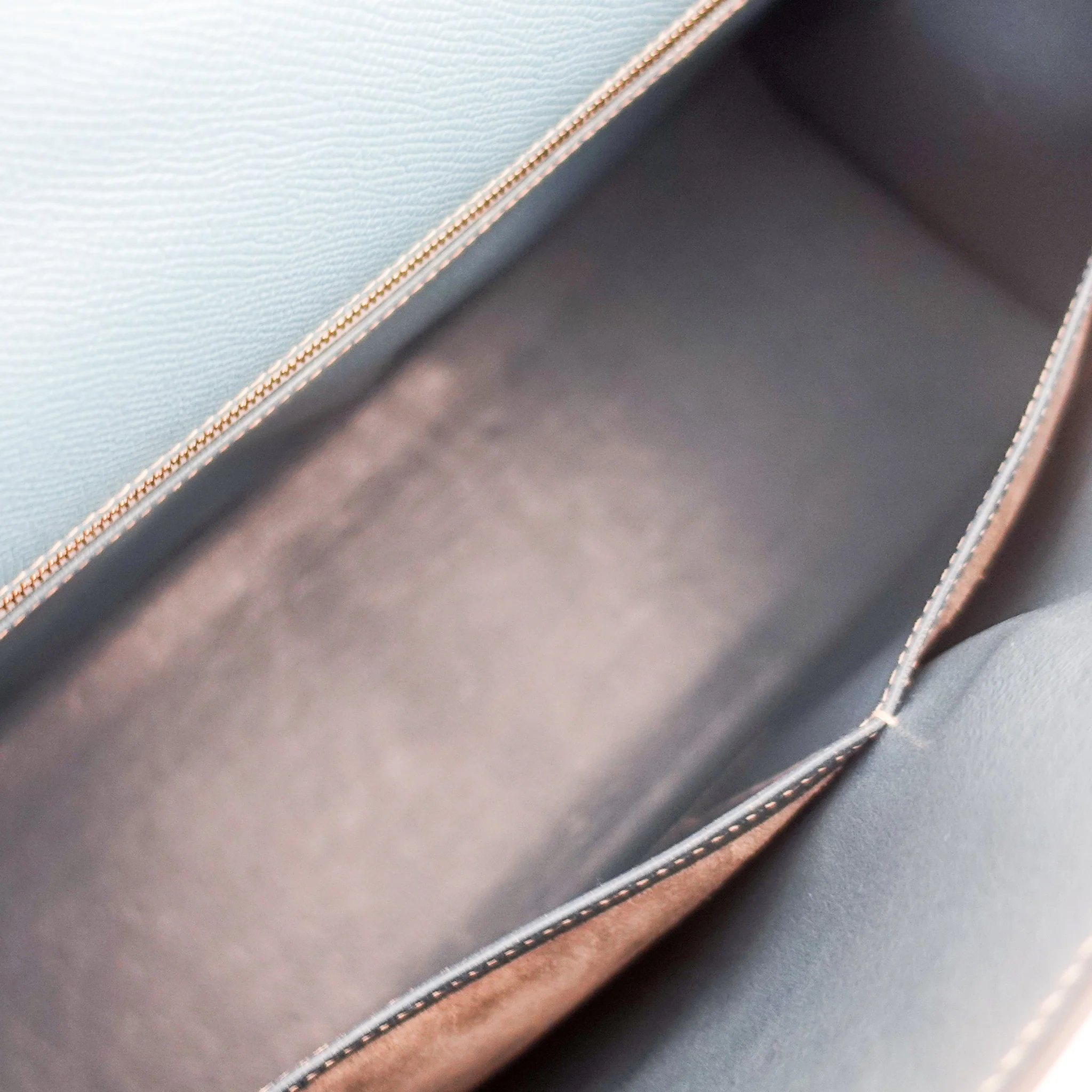 Hermes Kelly 35 - Epsom leather blue jean gold hardware | Authentic Preloved - Image 15