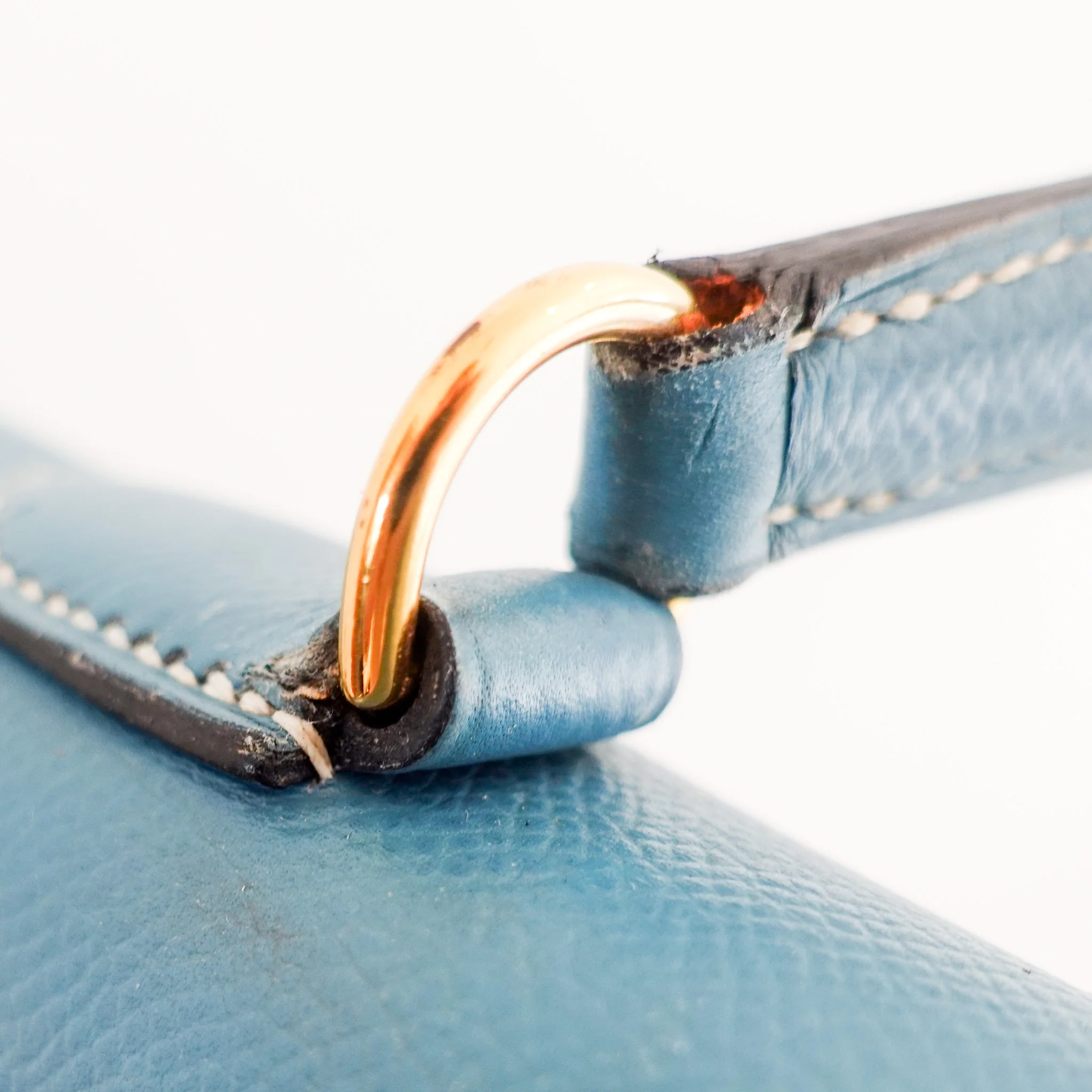 Hermes Kelly 35 - Epsom leather blue jean gold hardware | Authentic Preloved - Image 18