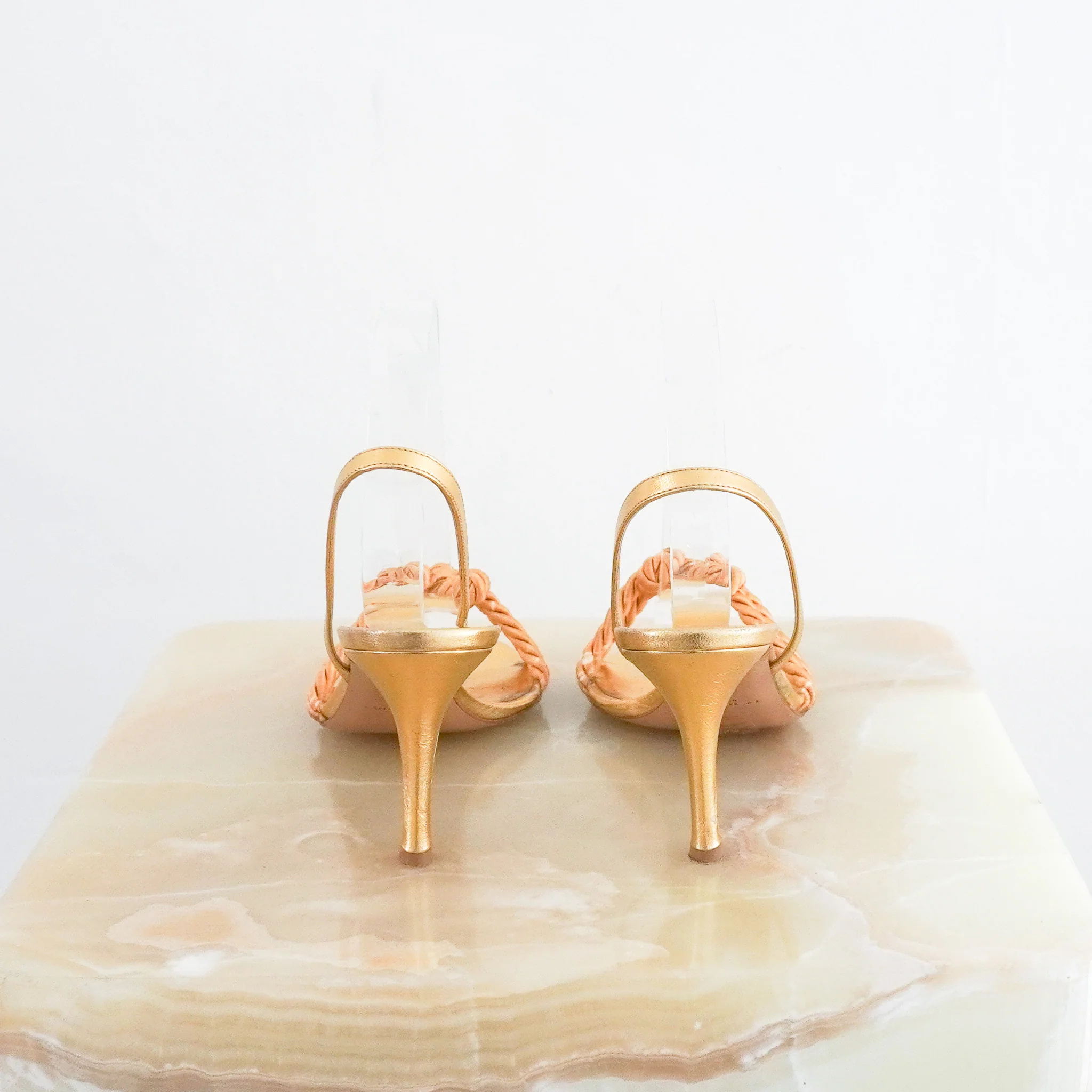 Le Monde de Beryl Gold Metallic High Heel | Authentic Preloved FINAL SALE - Image 3