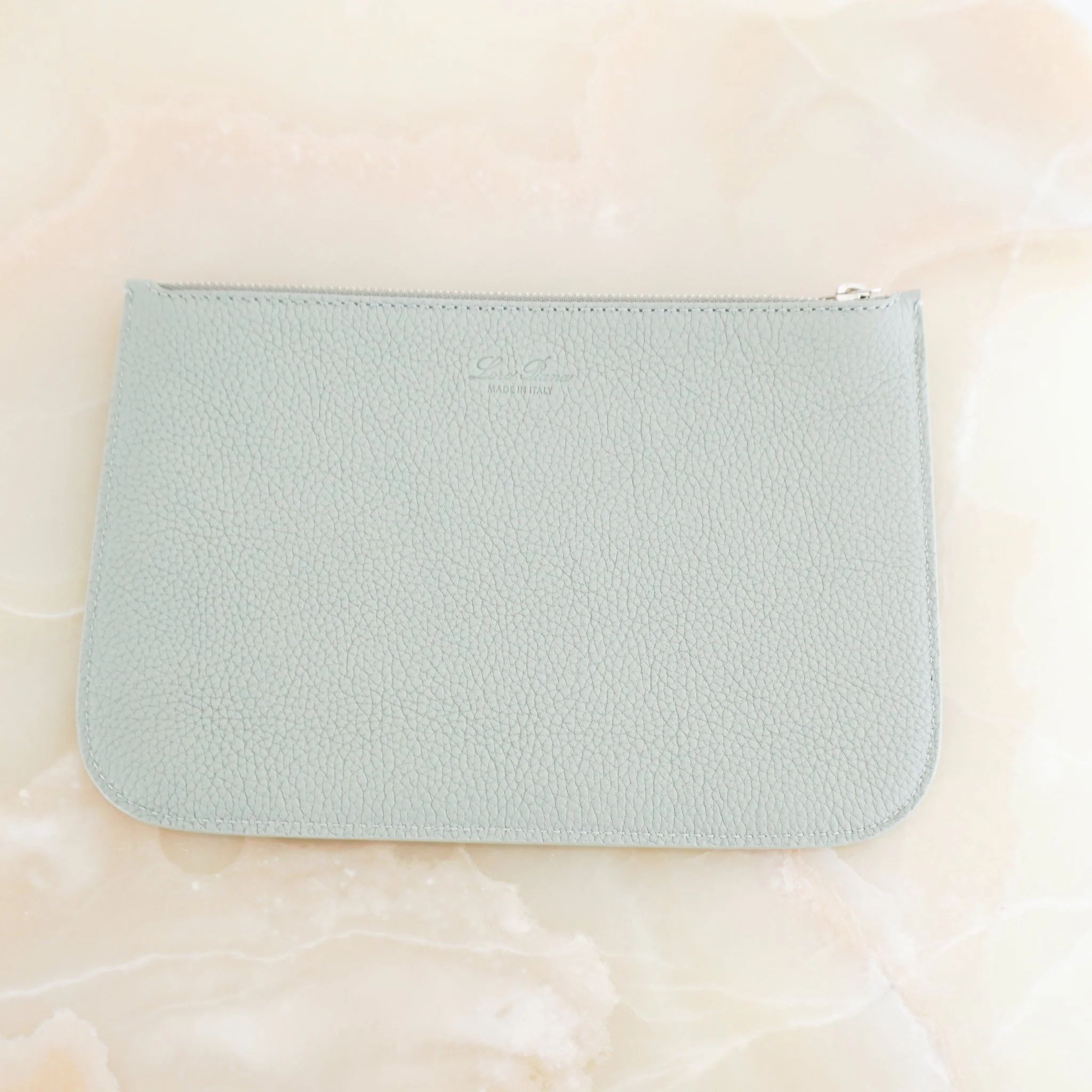 Loro Piana Sesia Medium Leather Tote in Eucalyptus RRP £3340 | Authentic Preloved - Image 11