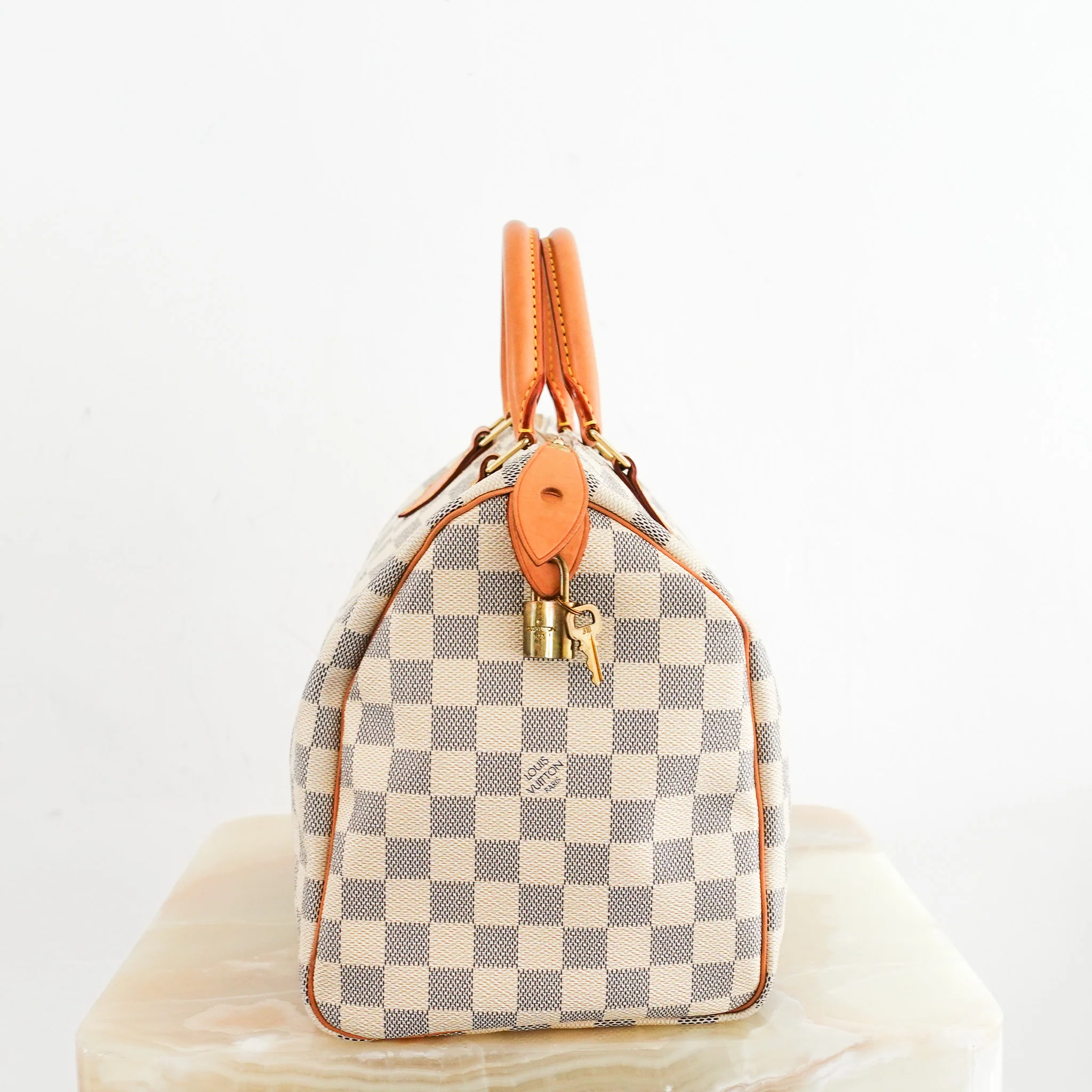 Louis Vuitton Damier Azur Speedy 30 Bag RRP £1390 | Authentic Preloved - Image 3